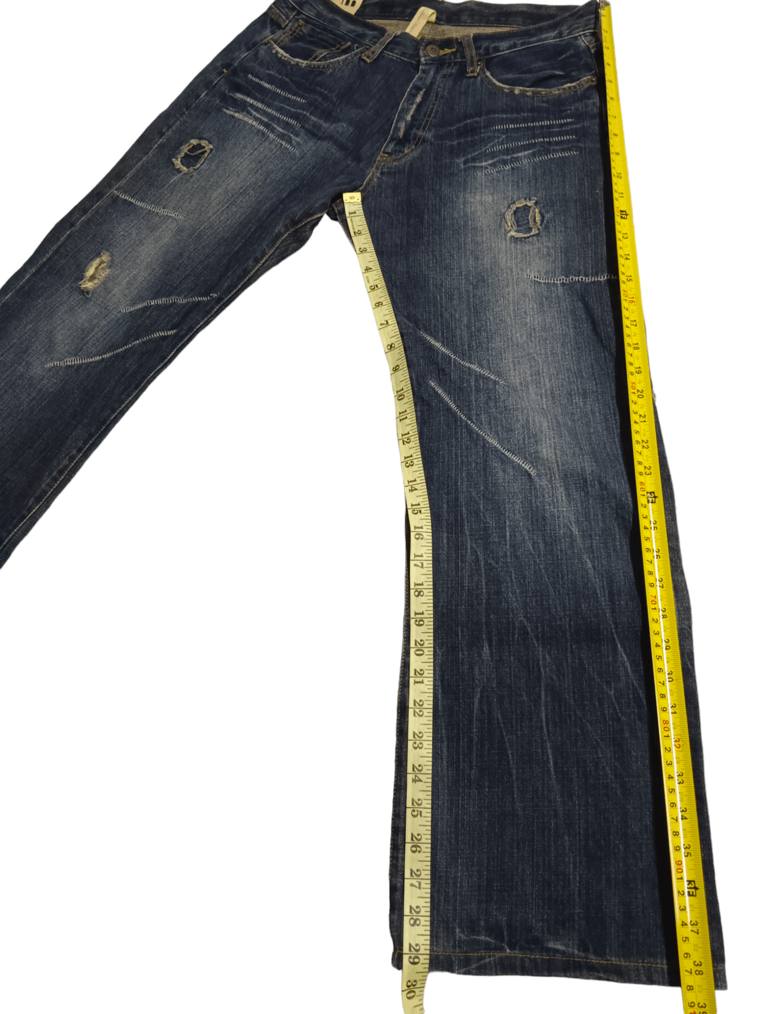 Japanese Brand Modish Style Punk Wide Leg Denim Size US 31 - 10 Thumbnail