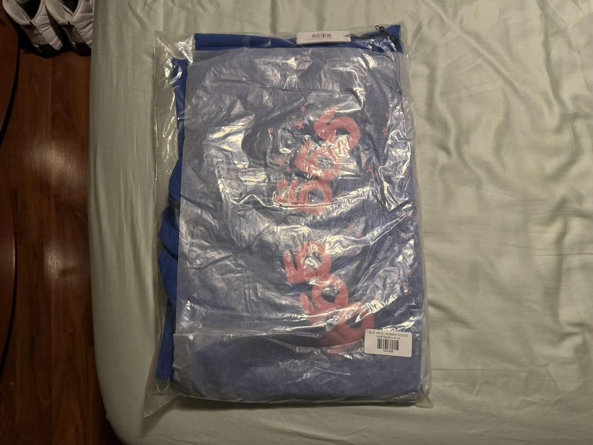 Sp5der Sp5der Angel Number Blue Hoodie Size Medium Size US M / EU 48-50 / 2 - 14 Thumbnail