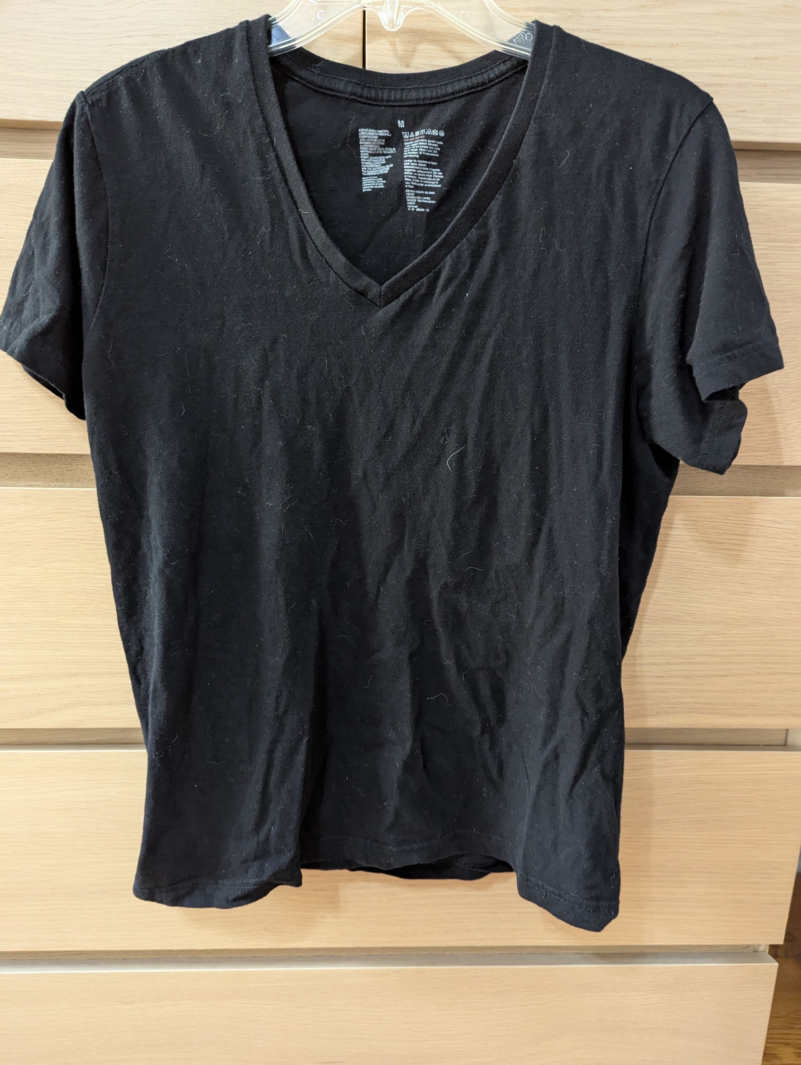 Other V Neck black slim short sleeve t shirt Size M / US 6-8 / IT 42-44 - 1 Thumbnail