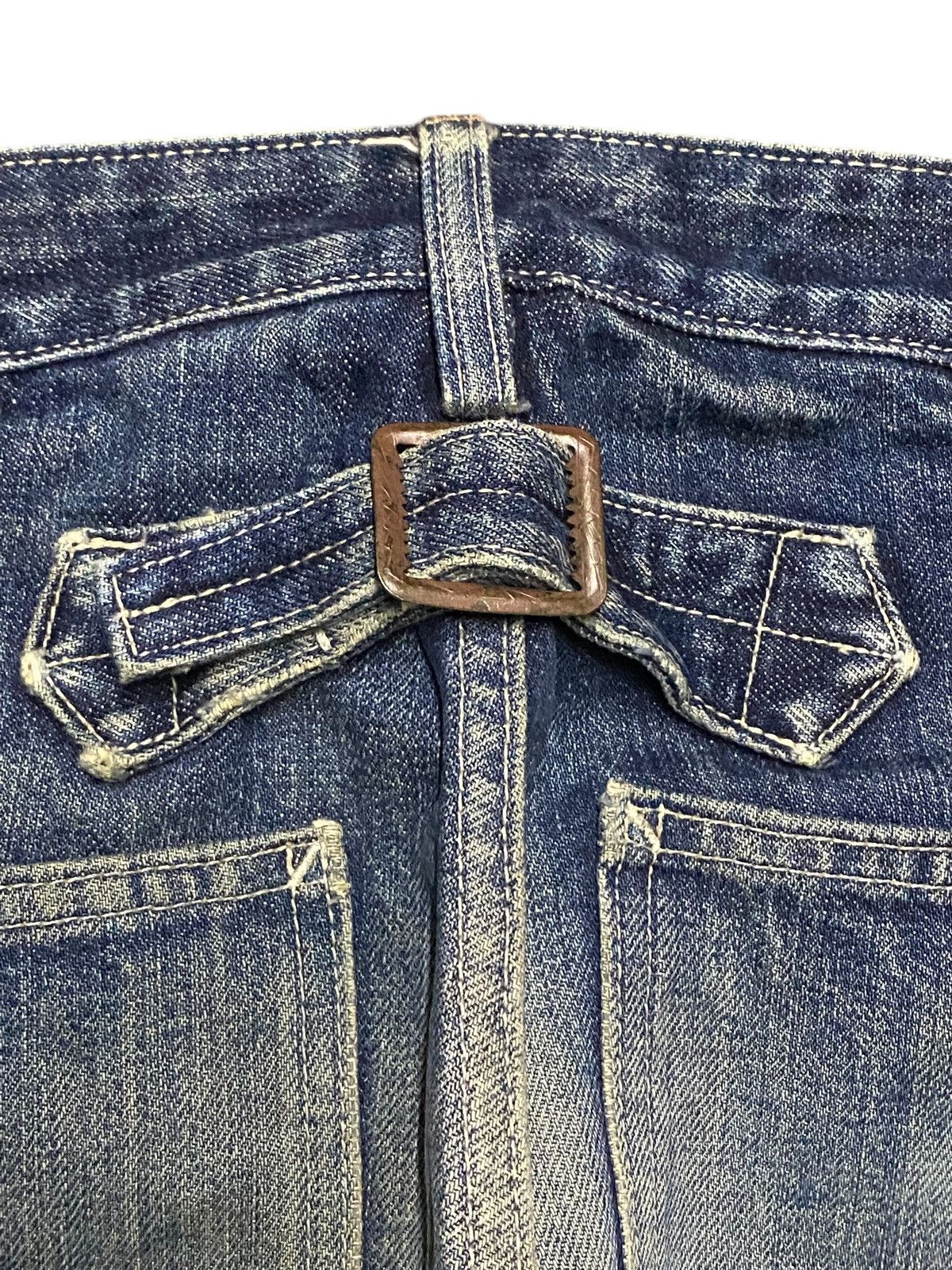 Le Grande Bleu (L.G.B.) Multipocket Carpenter Mud Wash Buckle Back Baggy Gap Jeans Size US 34 / EU 50 - 11 Thumbnail
