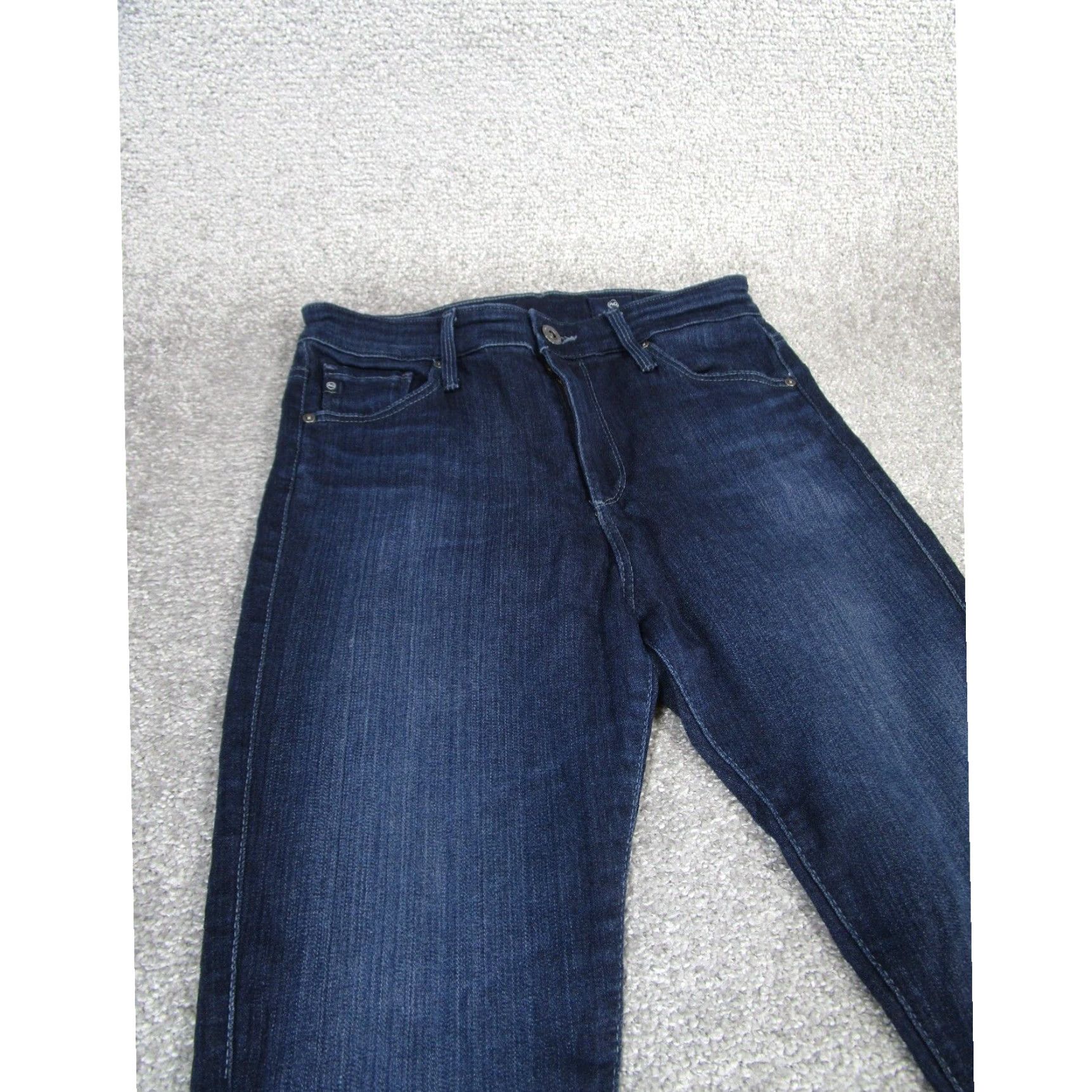Denime Adriano Goldschmied Womens Jeans 27 Farrah Skinny Extra Large XL Dark Wash Denim Size 27" / US 4 / IT 40 - 2 Thumbnail