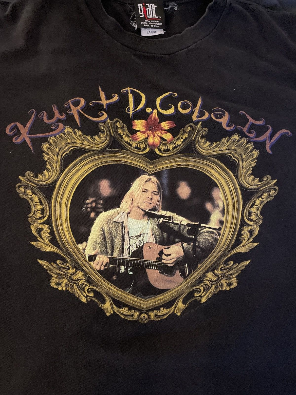 Vintage 1995 Kurt Cobain ‘End of Music’ Tee Size US L / EU 52-54 / 3 - 2 Thumbnail