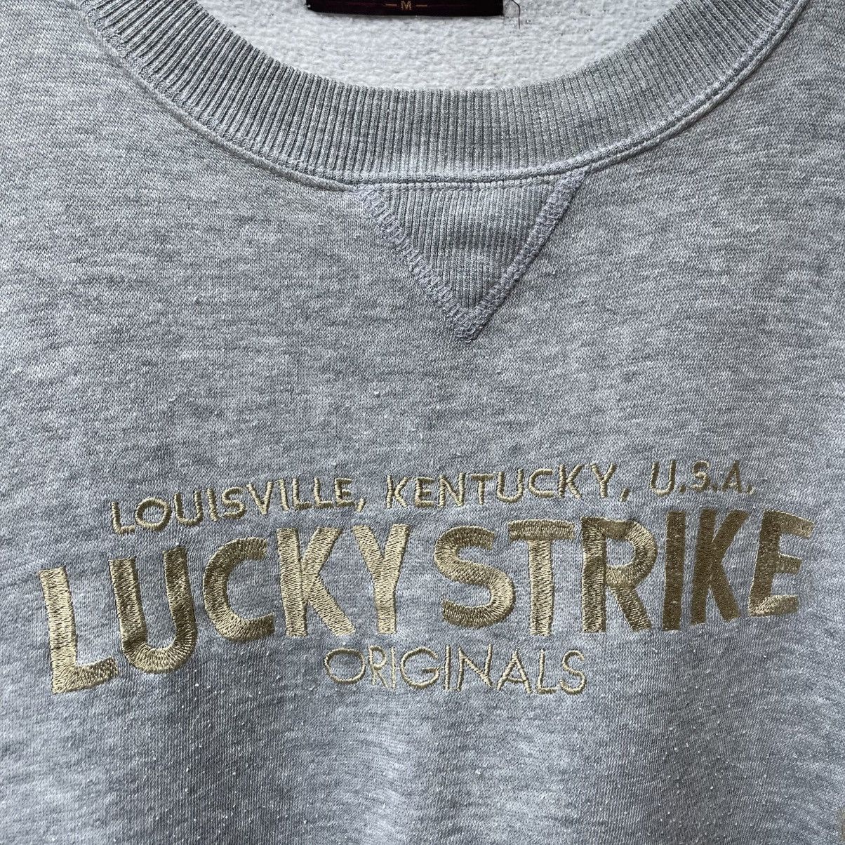 Sports Specialties 🔥Vintage 90s Lucky Strike Embroidered Spellout Sweatshirts Size US M / EU 48-50 / 2 - 6 Thumbnail
