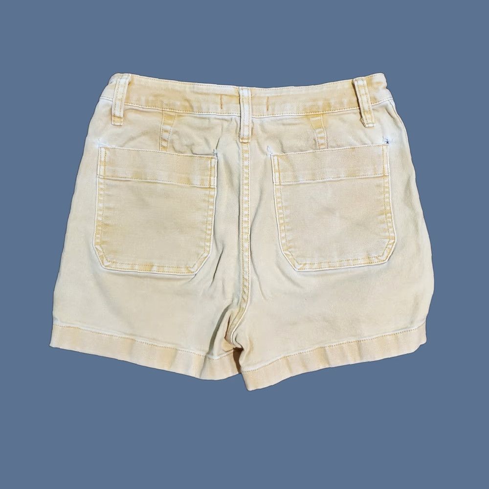 Madewell Madewell Camp Shorts Casual Shirt Woman Regular Yellow Canvas 3in Inseam 26 5-Pocket Distressed Vintage No Size 26" / US 2 / IT 38 - 1 Thumbnail