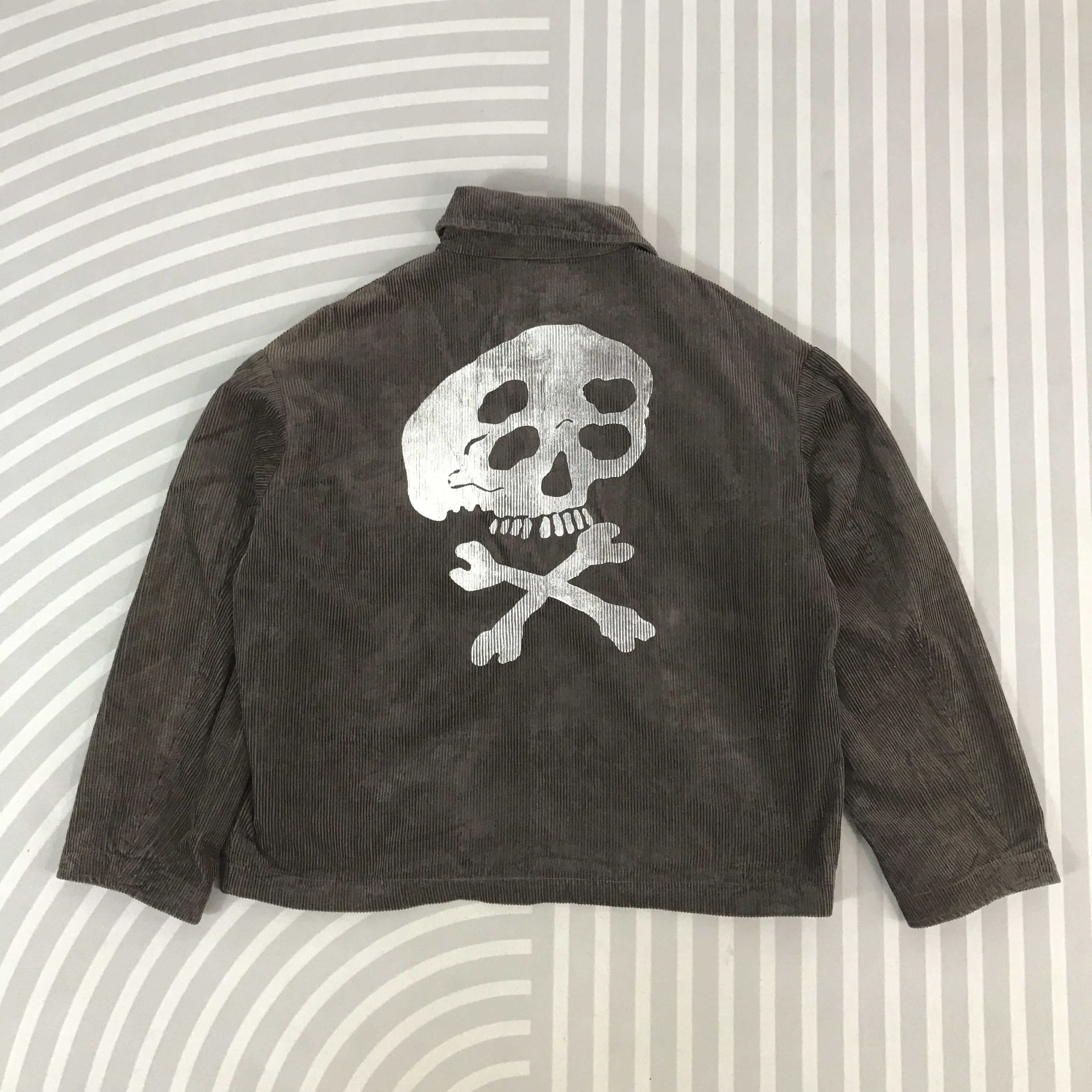 Other Vintage WYM Lidnm Zipper Corduroy Skull art Jacket Size US M / EU 48-50 / 2 - 1 Thumbnail