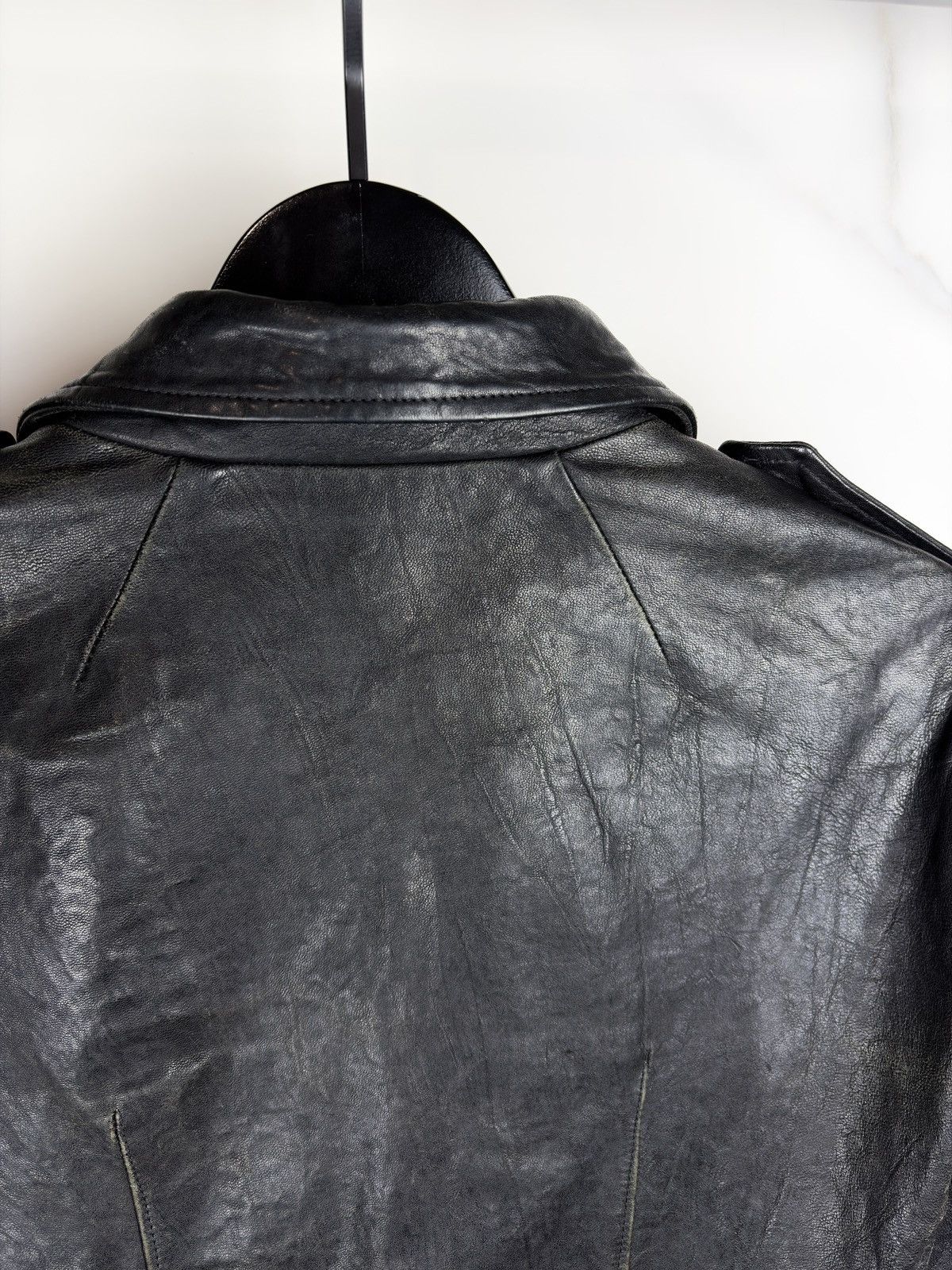 Rick Owens FW09 Rick Owens Crust Hammered Lamb Stooges Leather Jacket Size US S / EU 44-46 / 1 - 10 Thumbnail