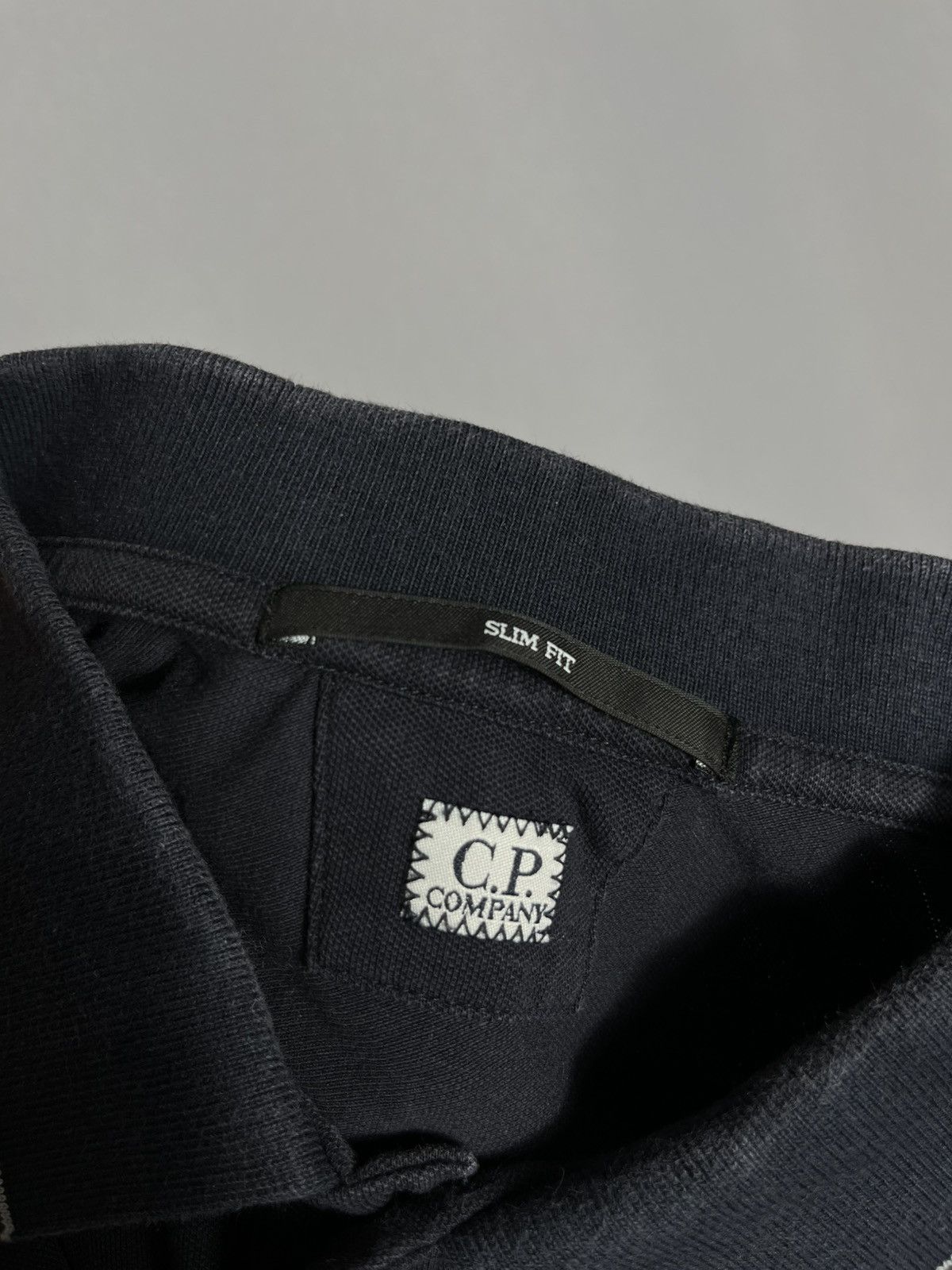 C.P. Company C.P. Company Short Sleeve Tipped Logo Navy Polo Mens Slim Size US L / EU 52-54 / 3 - 3 Thumbnail