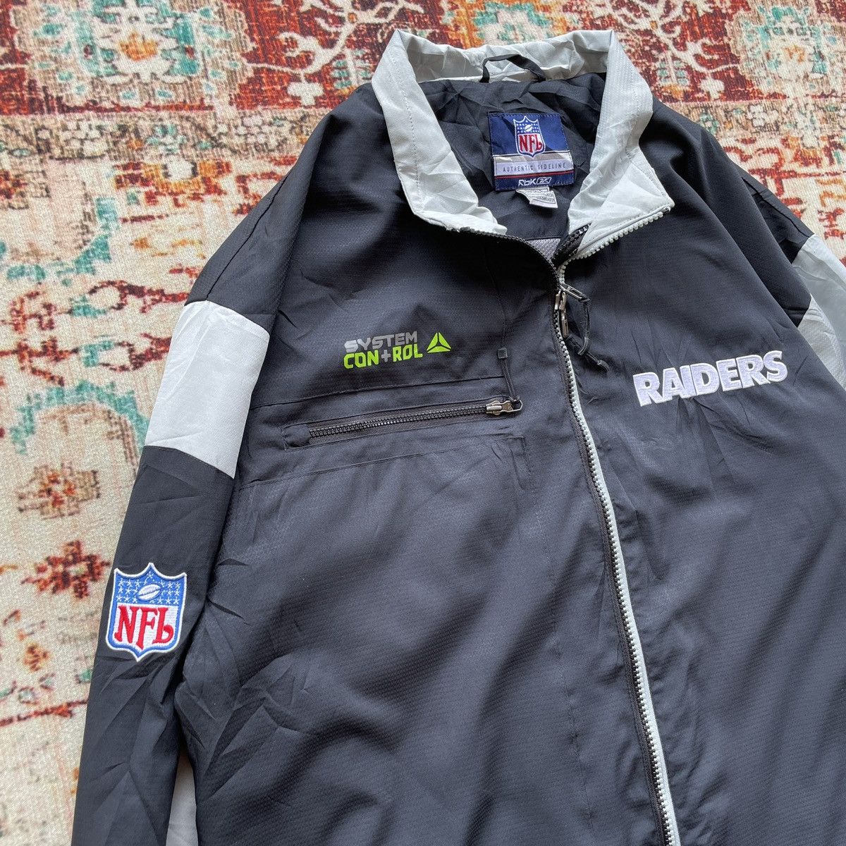 NFL × Reebok Vintage NFL REBOOK RAIDERS WINDBREAKER Size US L / EU 52-54 / 3 - 4 Thumbnail