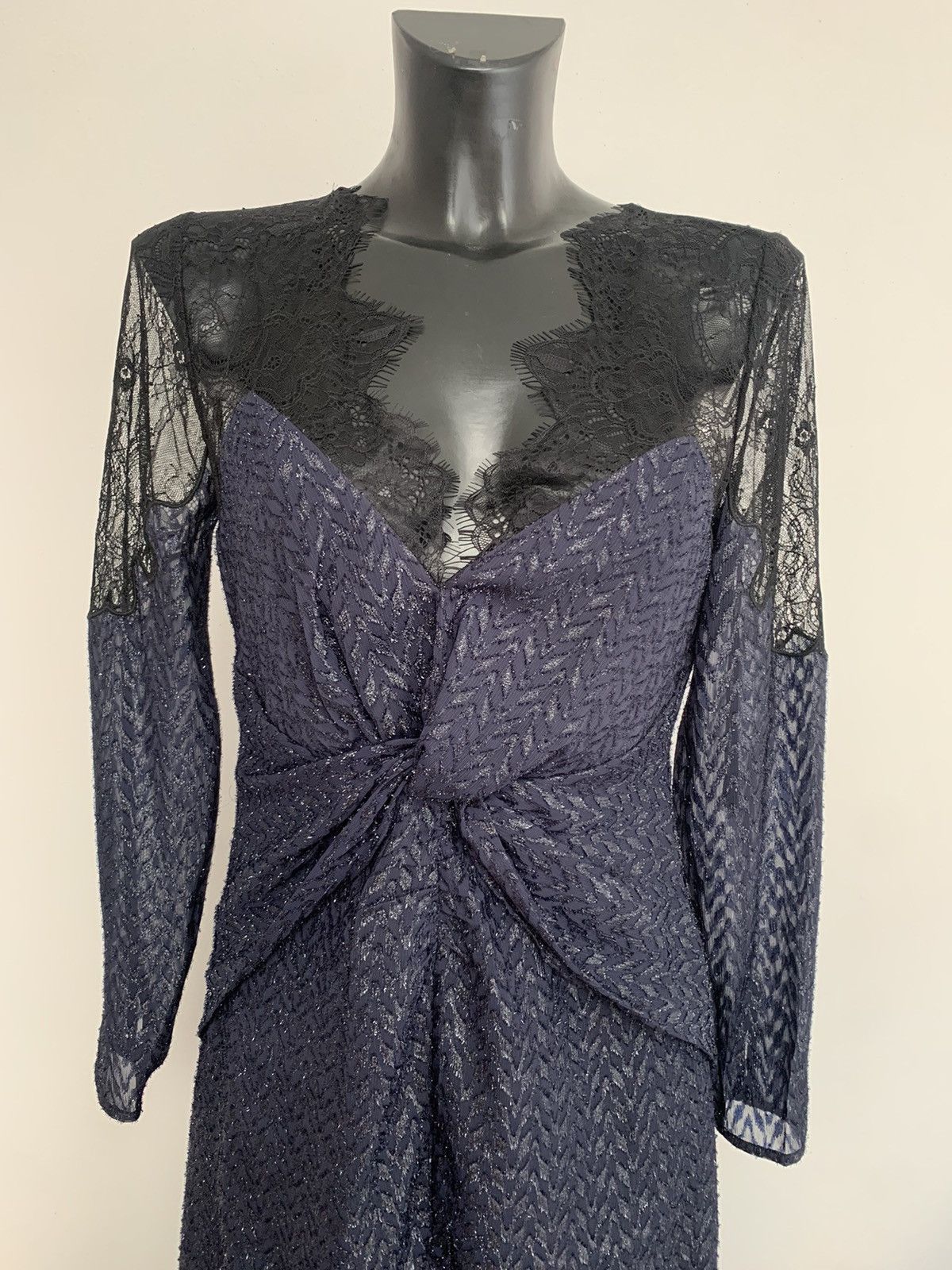 Self-Portrait Self Portrait Navy Blu Dress Size M / US 6-8 / IT 42-44 - 4 Thumbnail