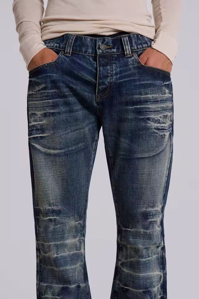 Vintage Bootcut Y2k Distressed Flared Washed Streetwear Jeans Size US 32 / EU 48 - 5 Thumbnail