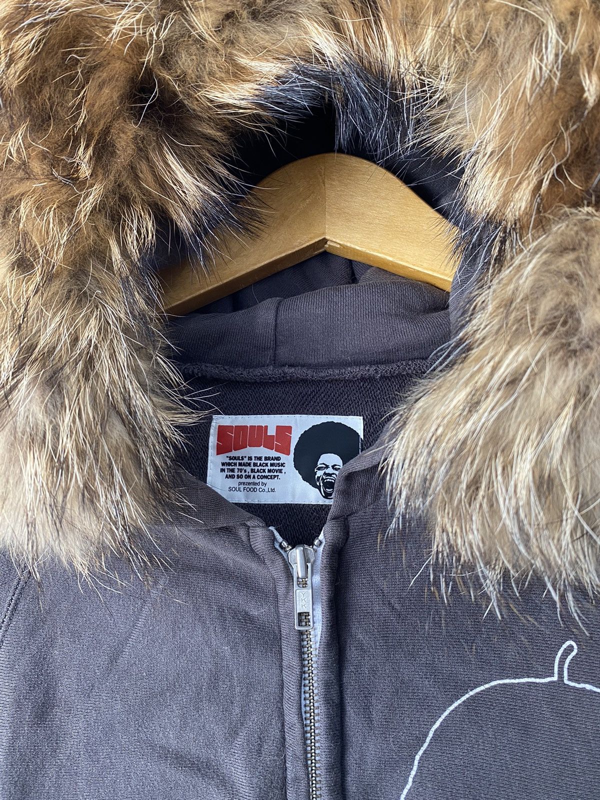 If Six Was Nine × Japanese Brand × Le Grande Bleu (L.G.B.) Fur hoodie juicy beats souls Size US L / EU 52-54 / 3 - 6 Thumbnail