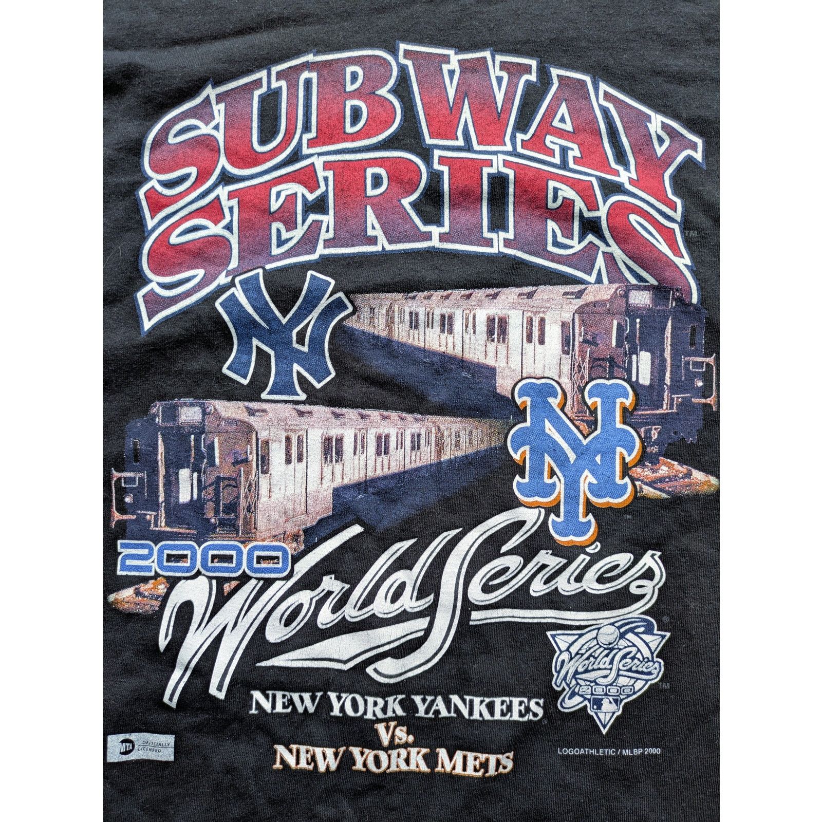 Logo Athletic × MLB Subway Series MTA T-shirt 2000 World Series MLB Mets Yankees Size US XL / EU 56 / 4 - 1 Thumbnail