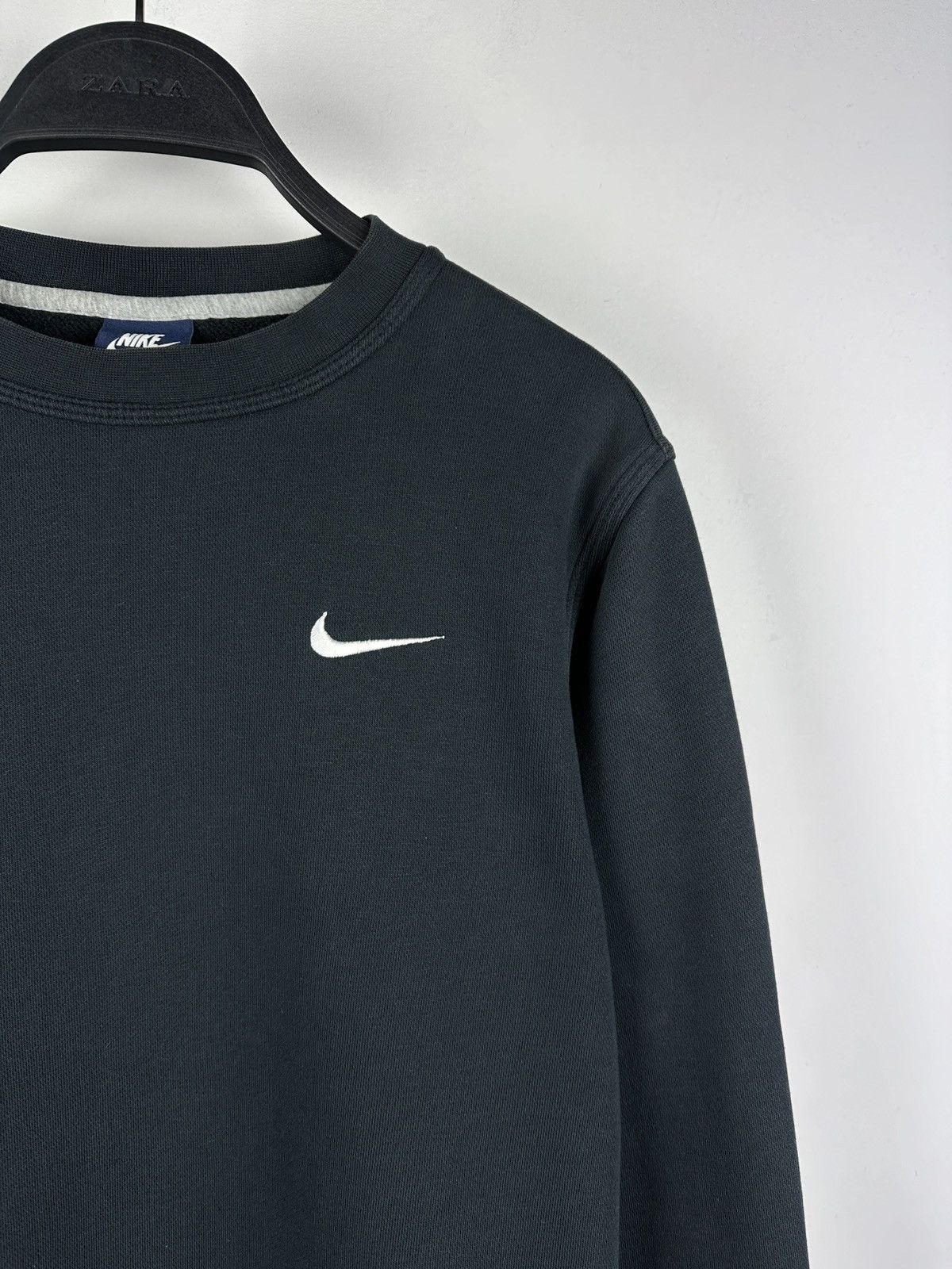 Nike × Vintage Vintage Y2K Nike Swoosh Logo Navy Crewneck Sweatshirt Size US S / EU 44-46 / 1 - 3 Thumbnail