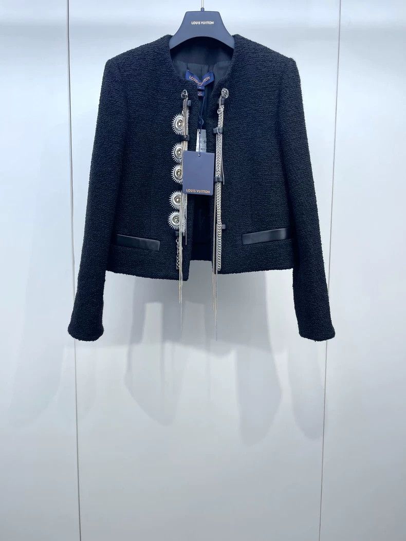 Louis Vuitton Louis Vuitton Heavy Duty Chain Black Tassel Jacket Size XXS / US 00 / IT 34 - 1 Thumbnail