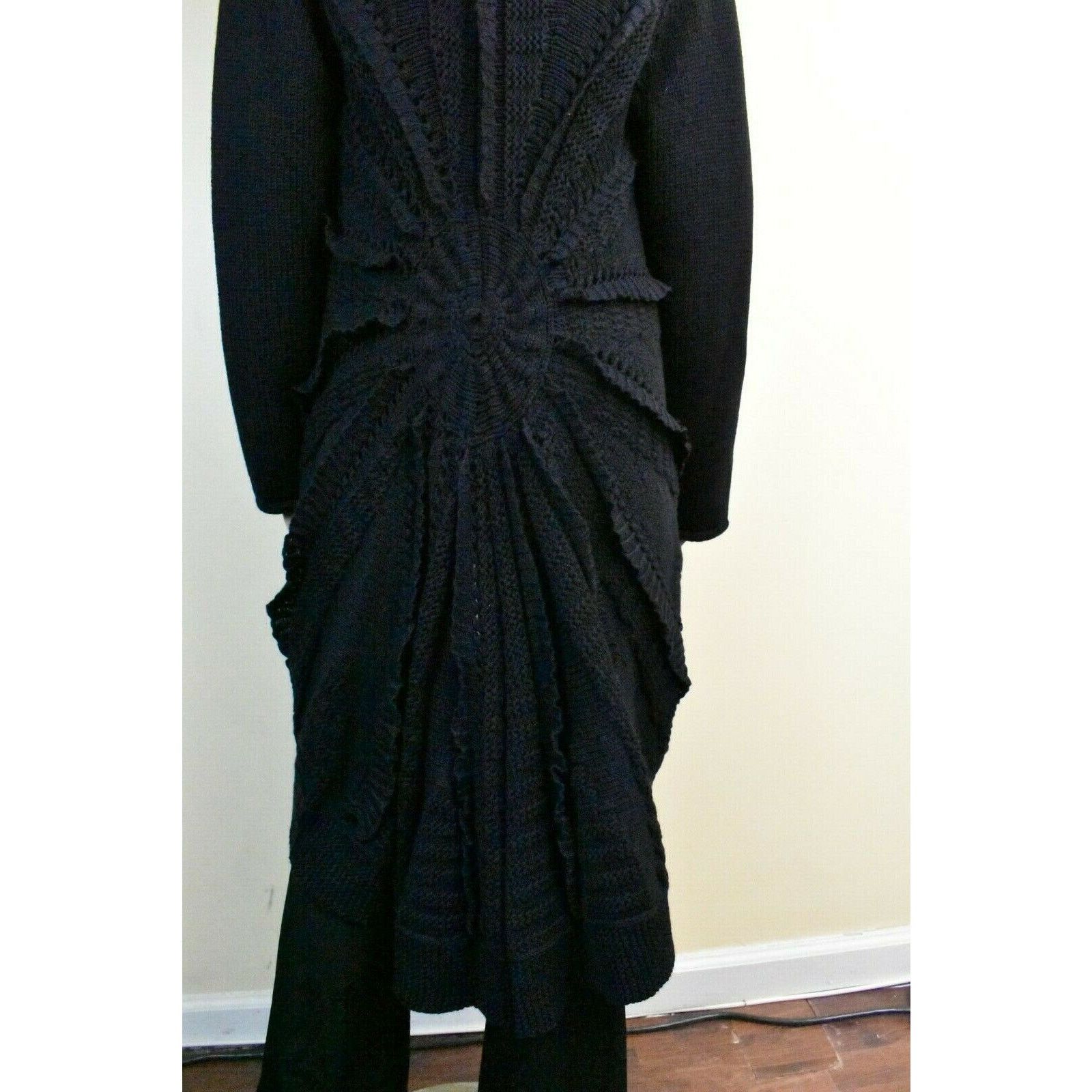 Valentino VALENTINO GARAVANI NAVY WOOL SWEATER CARDIGAN OVER COAT M IT Size M / US 6-8 / IT 42-44 - 7 Thumbnail
