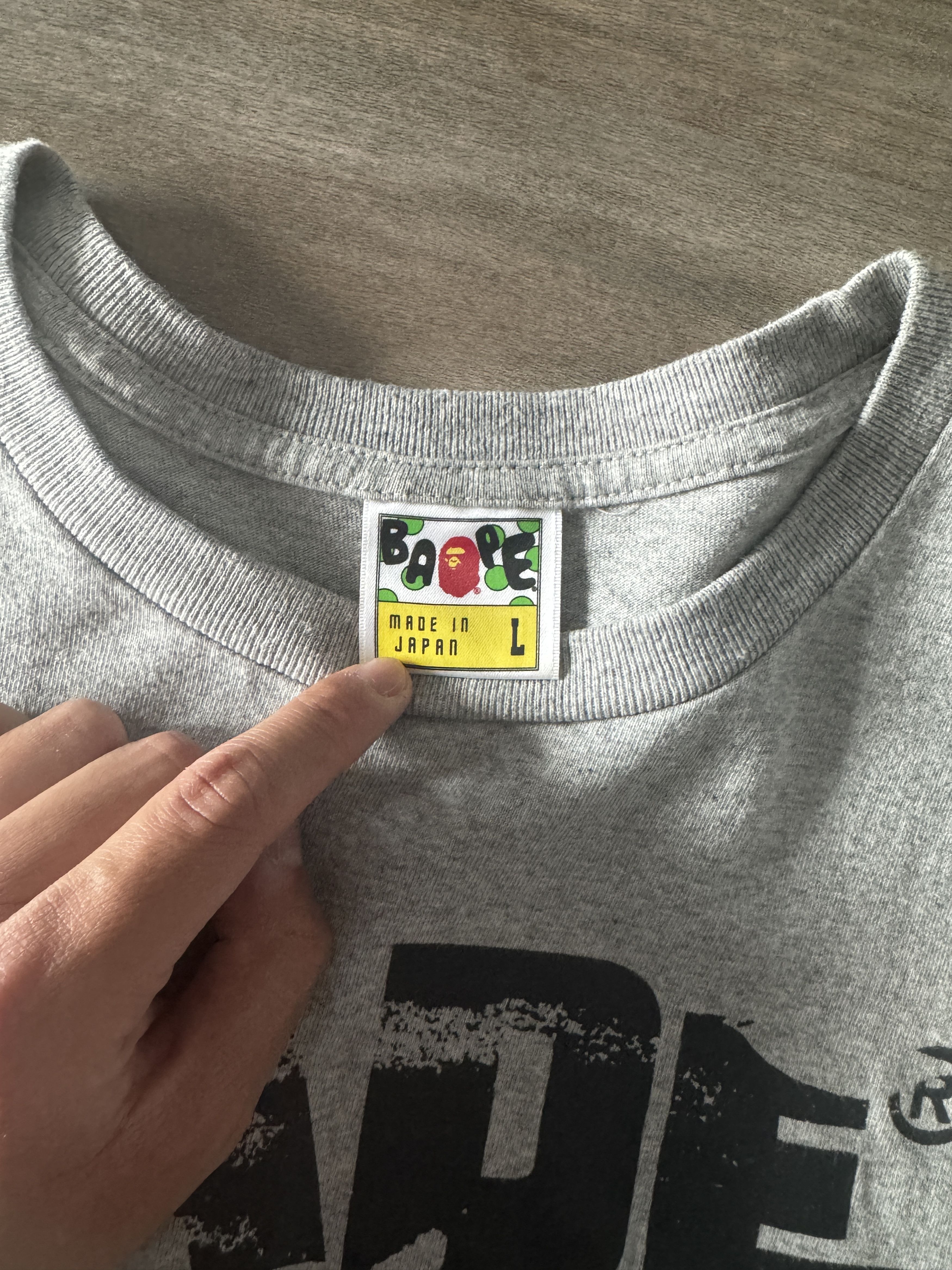 Bape A Bathing Ape “Bape” Carhop Tee Size US L / EU 52-54 / 3 - 4 Thumbnail