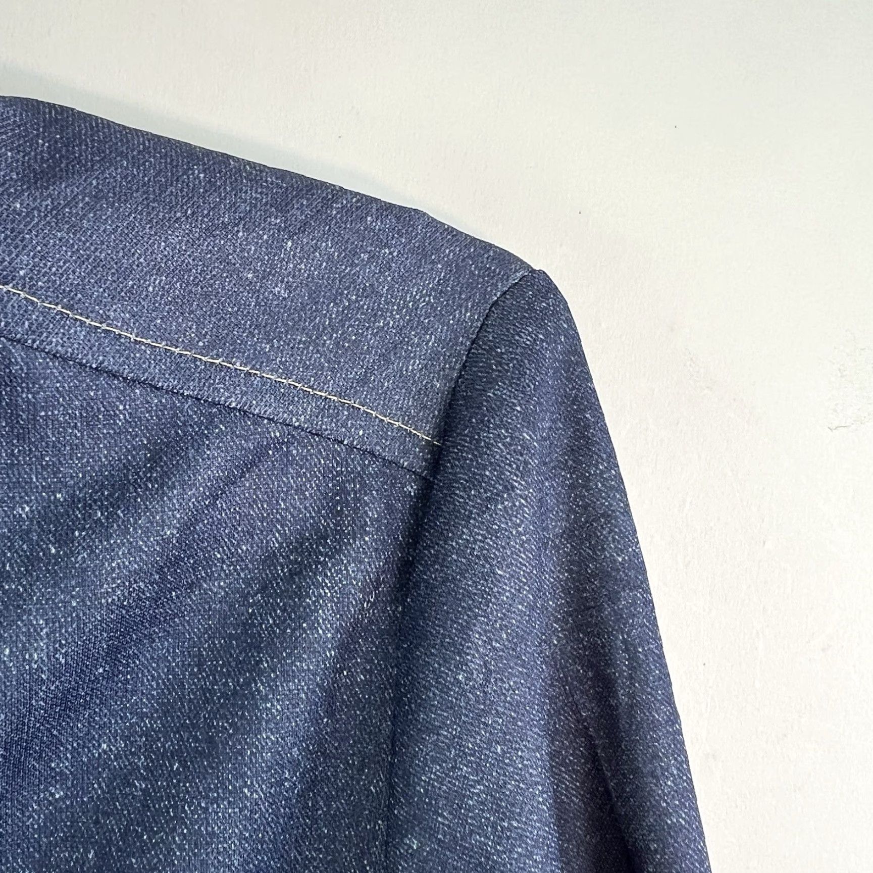 Vintage VTG Richtone Casual Button Up Pants Suit Women’s SZ 8 Blue Denim Look N Marcus Size 30" / US 8 / IT 44 - 2 Thumbnail