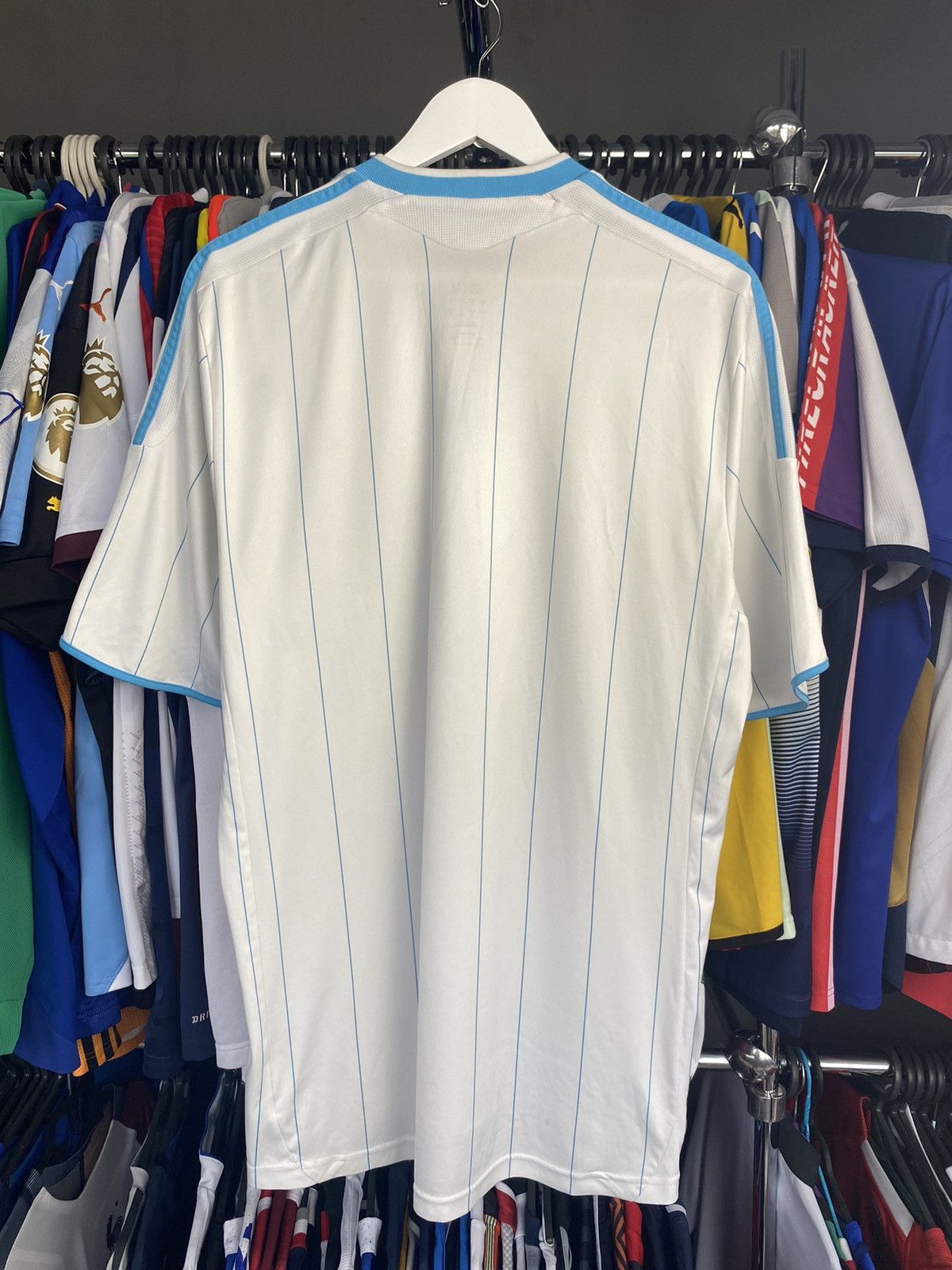 Adidas 2009/10 ADIDAS OLYMPIQUE MARSEILLE SOCCER FOOTBALL JERSEY Size US L / EU 52-54 / 3 - 2 Thumbnail