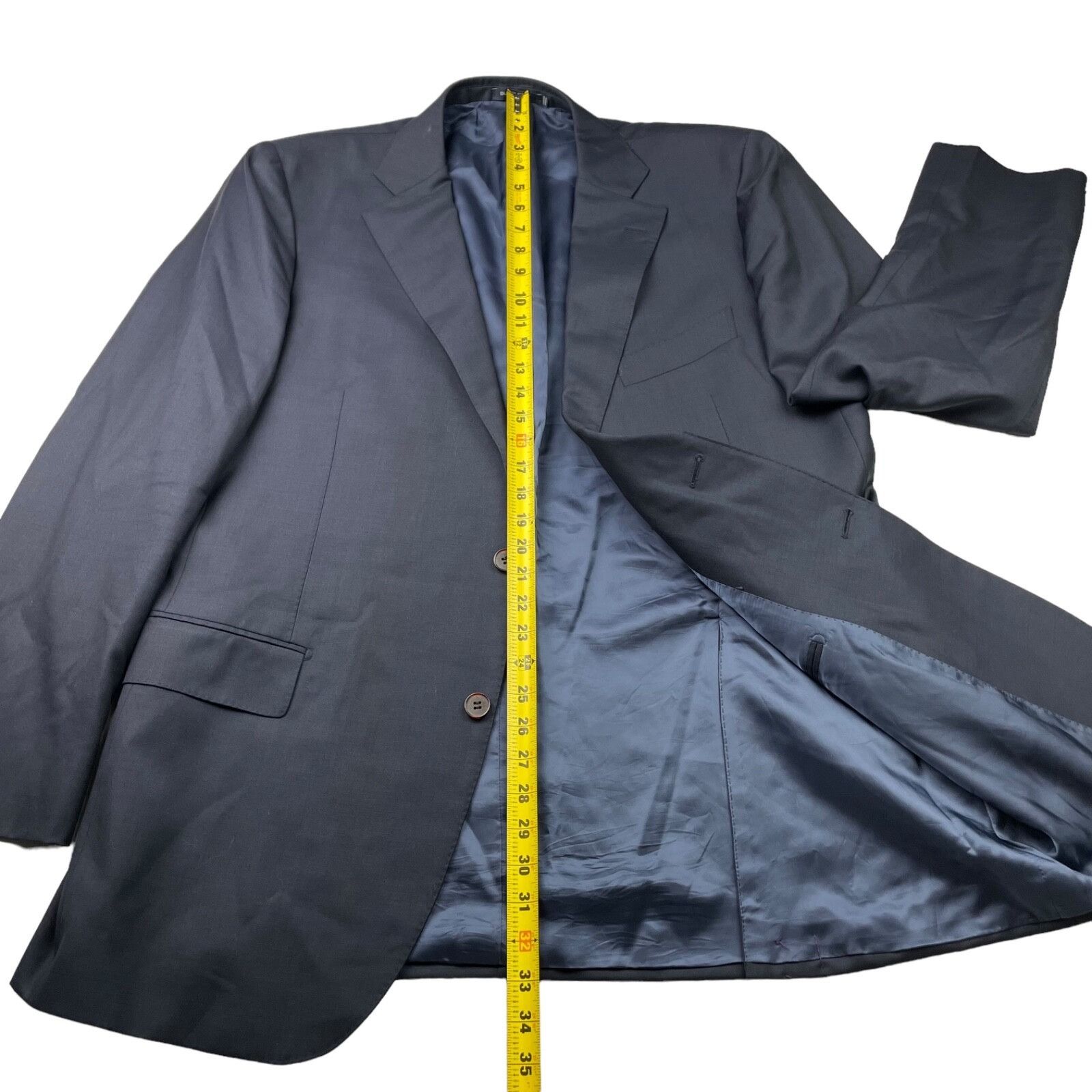 Suitsupply SuitSupply Men’s Vitale Wool Slim Fit 2-Button Lazio Blazer Size 46L - 13 Thumbnail