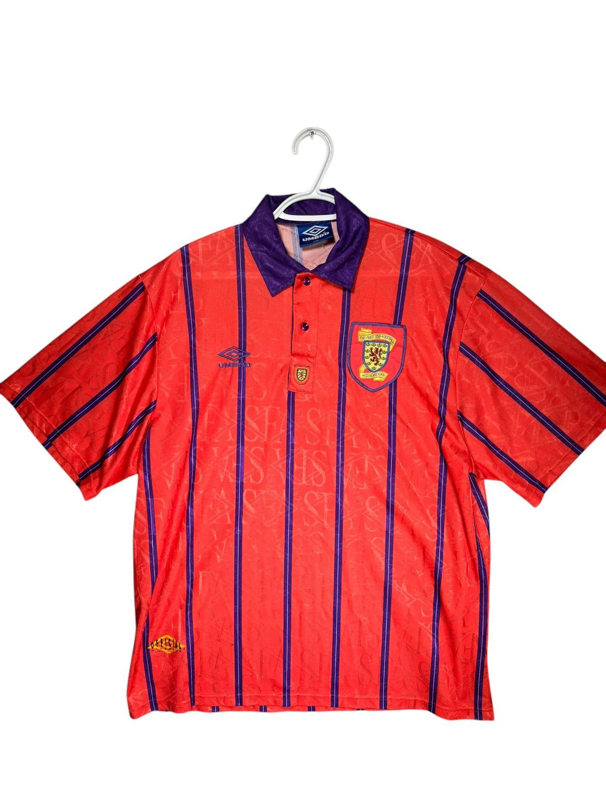Umbro Vintage Scotland home Jersey 93 94 Size US XXL / EU 58 / 5 - 6 Thumbnail