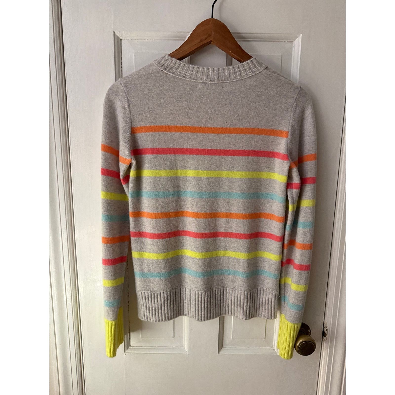 KINROSS Kinross Cashmere Stripped Sweater - Size Extra Small Size XS / US 0-2 / IT 36-38 - 2 Thumbnail