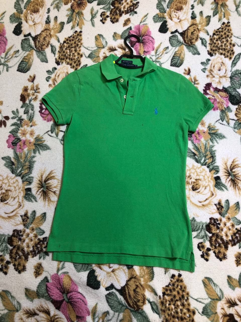 Polo Ralph Lauren Ralph Lauren Green Logo Embroidered Cotton Skinny Polo Size S / US 4 / IT 40 - 1 Thumbnail