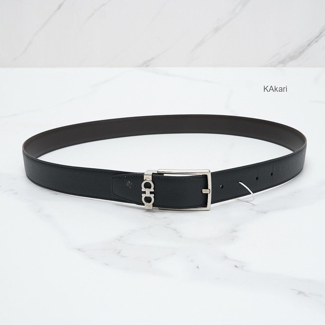 Salvatore Ferragamo Ferragamo Men's Horseshoe Buckle Belt Size ONE SIZE - 1 Thumbnail