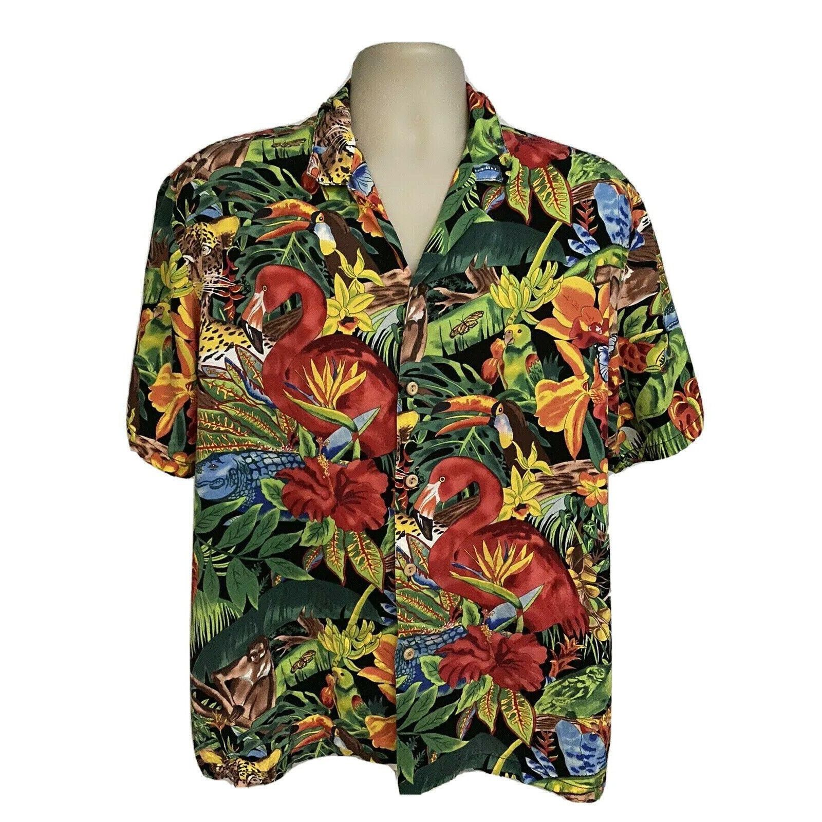 Vintage Banana Jack Mens Vintage Hawaiian Floral Button up Shirt Size US L / EU 52-54 / 3 - 1 Thumbnail
