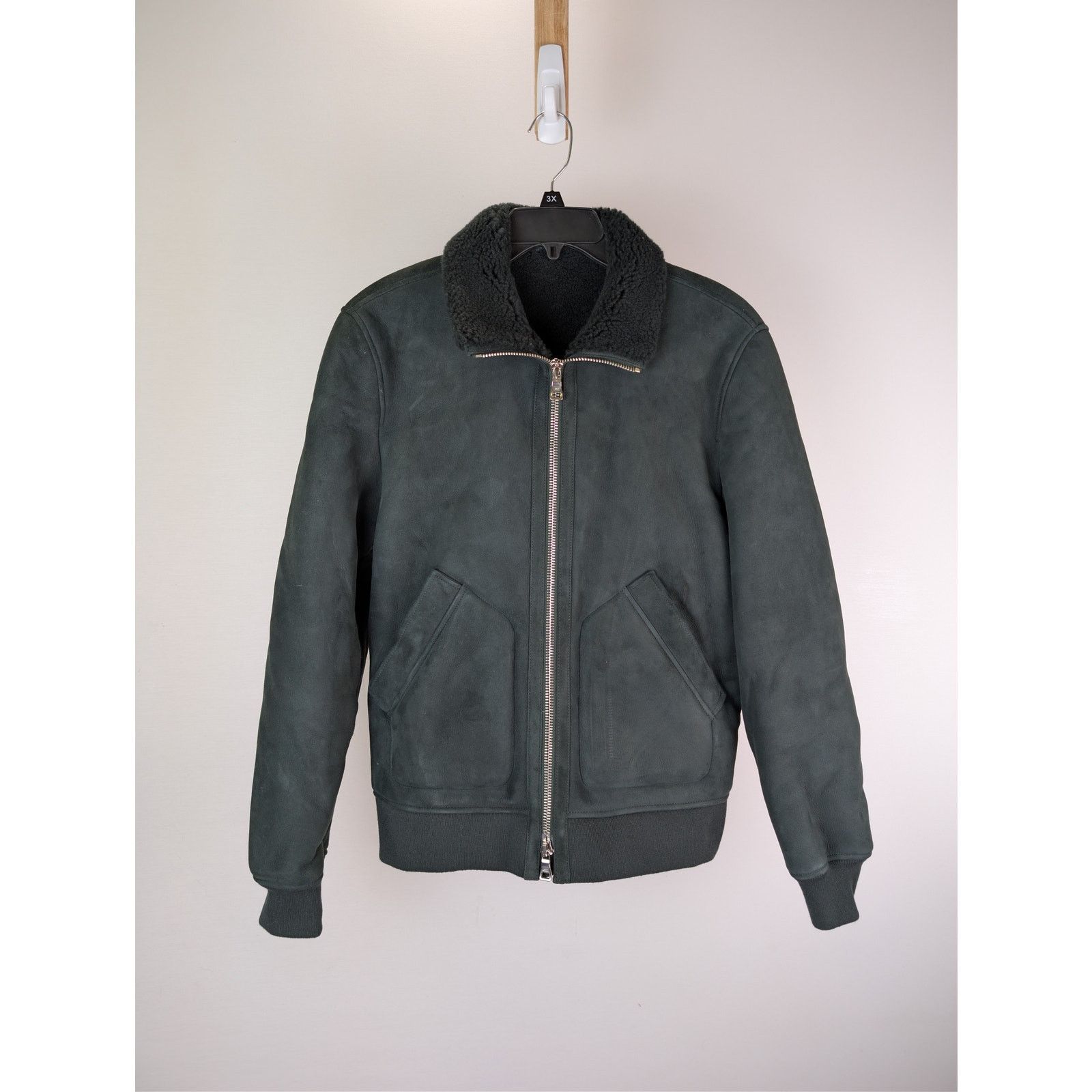 Mr P. o1rshd1 CC20 two-way zip fastening Shearling Jacket in black Size US M / EU 48-50 / 2 - 1 Thumbnail