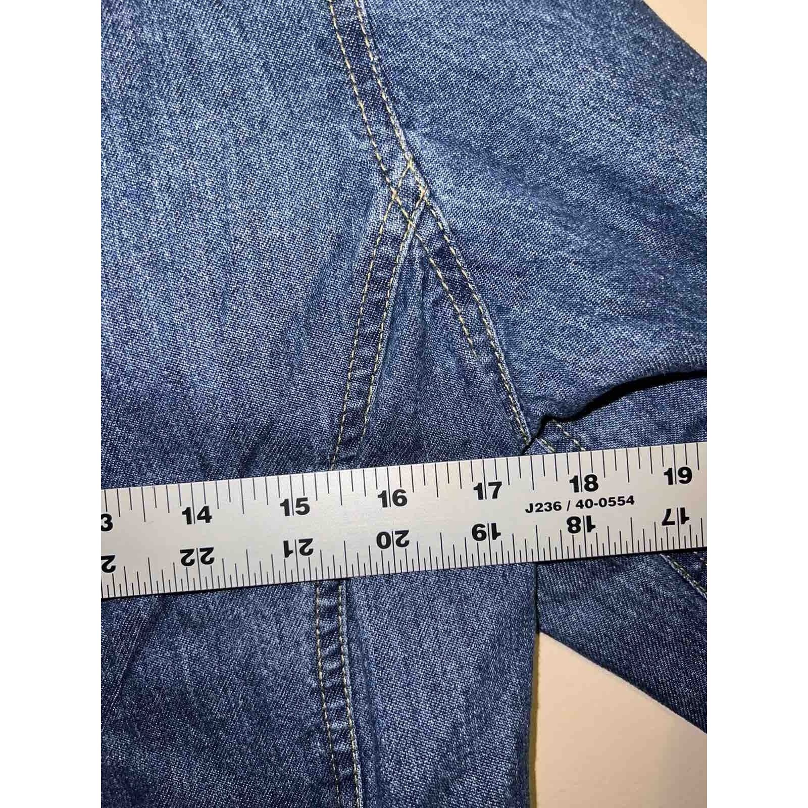 LIZ LISA Liz Claiborne Women's classic blue 100%Cotton Size 6 A000162 Size M / US 6-8 / IT 42-44 - 4 Thumbnail