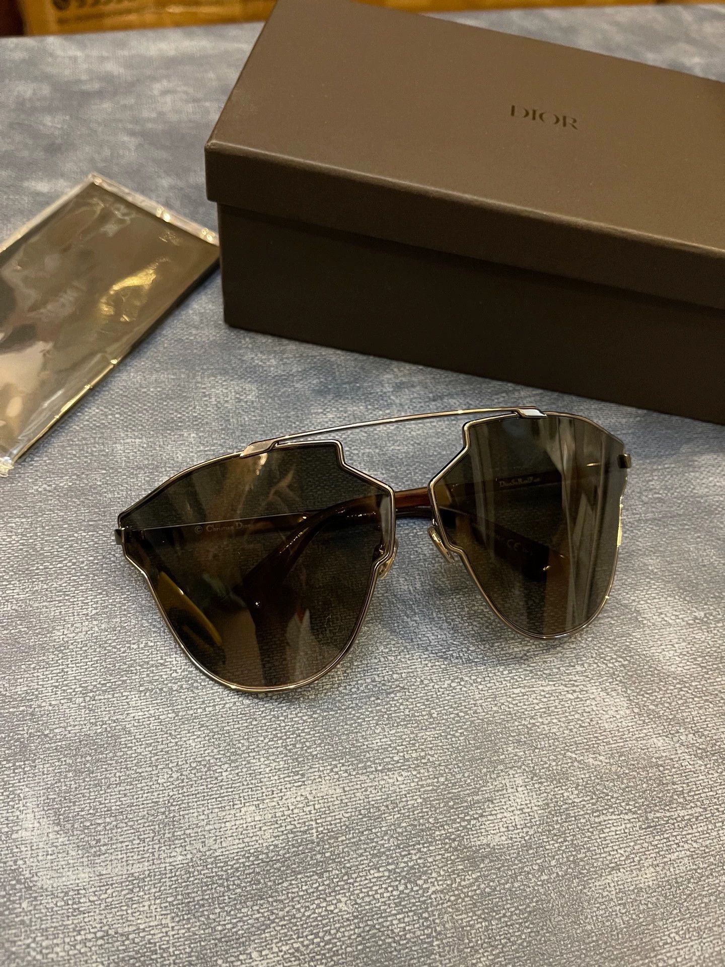 Dior Dior So Real Silver Frame Tea Tinted Sunglasses Size ONE SIZE - 1 Thumbnail