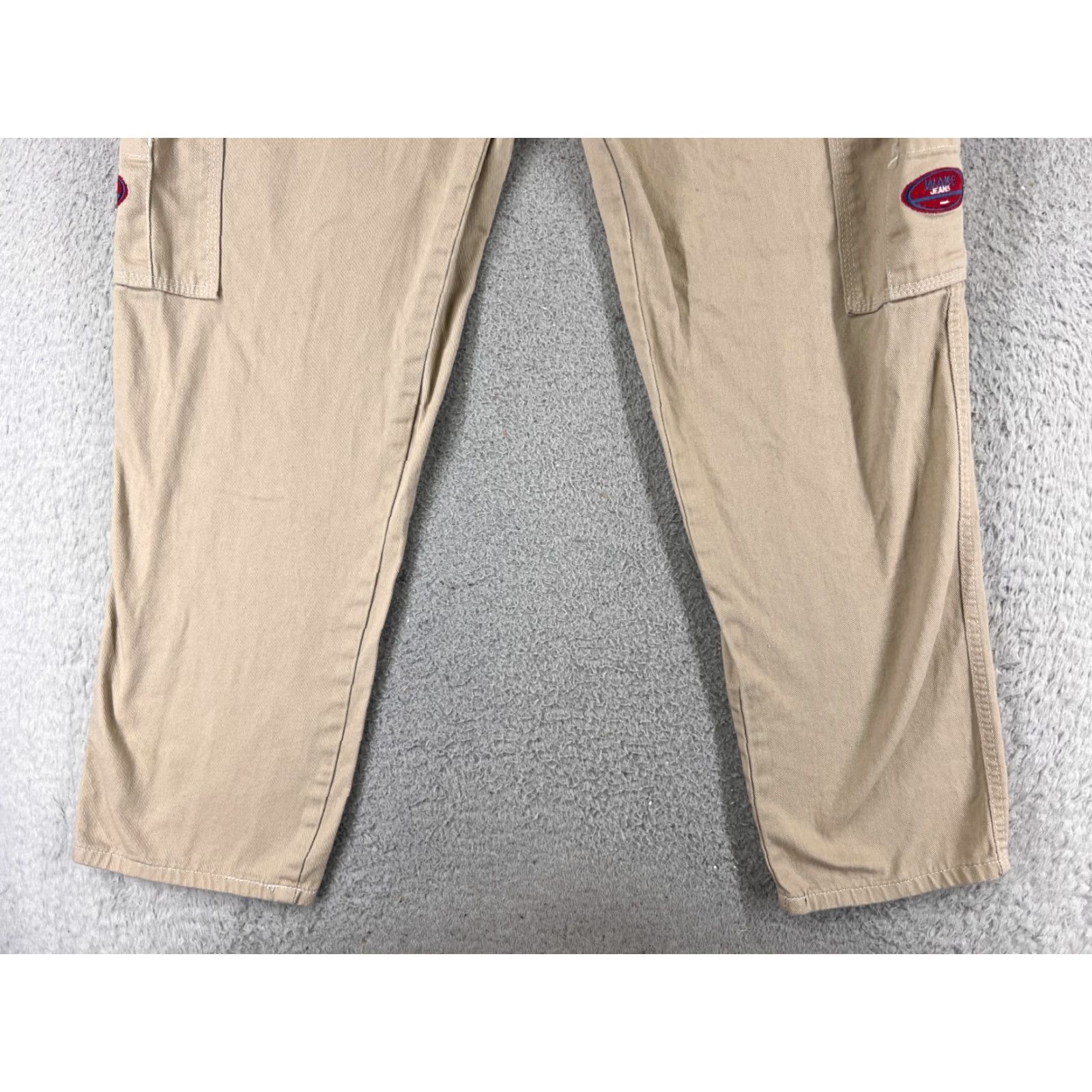 Vintage Wake Jeans Women's Jeans 26 Beige Pleated Wide Leg Relaxed Fit Distressed 90s Size 26" / US 2 / IT 38 - 2 Thumbnail