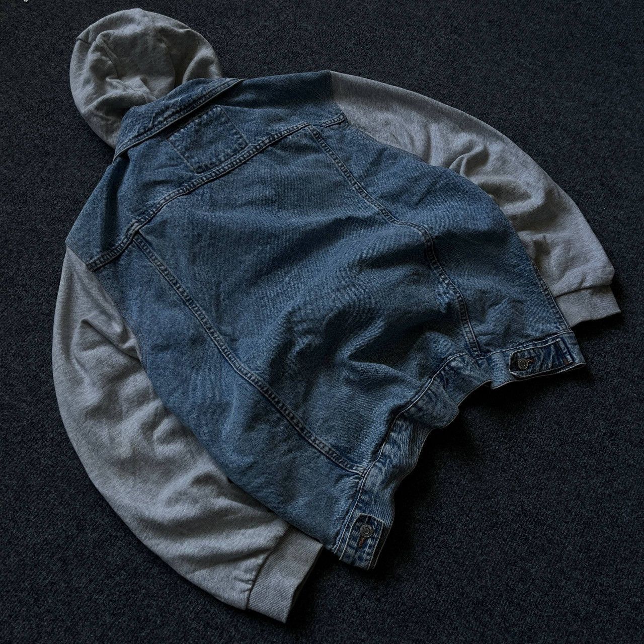 Primark Vtg Western Denim Jacket With Hood Size XL Primark 00s USA Size US XL / EU 56 / 4 - 5 Thumbnail