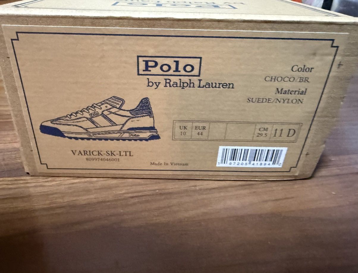 Polo Ralph Lauren Polo Ralph Lauren Varick Suede-Paneled Sneaker Brown Green Size US 11 / EU 44 - 11 Thumbnail