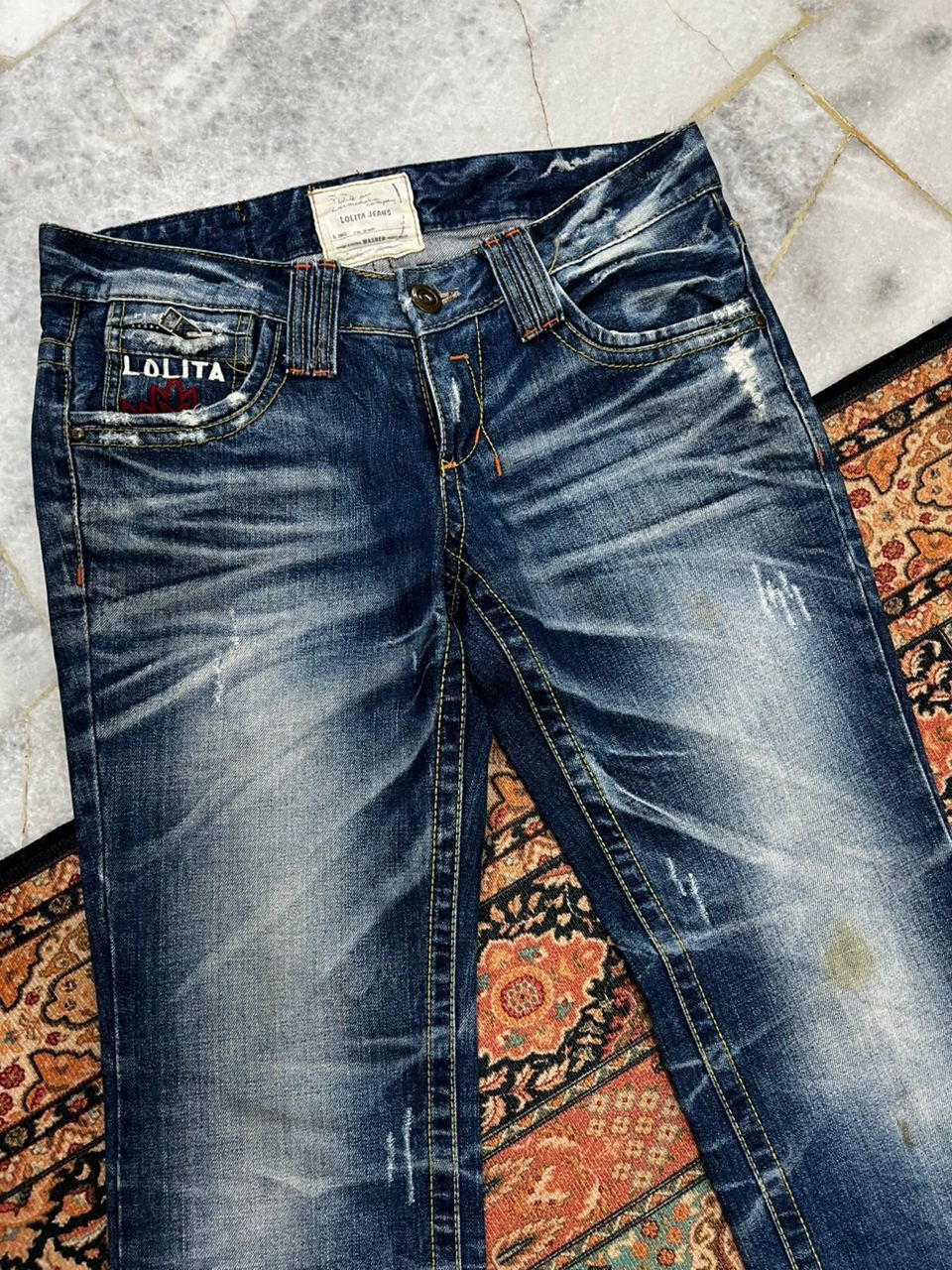 If Six Was Nine × Japanese Brand Rare 🔥 Yoshitomo Nara x Lolita Jeans Size US 35 - 3 Thumbnail
