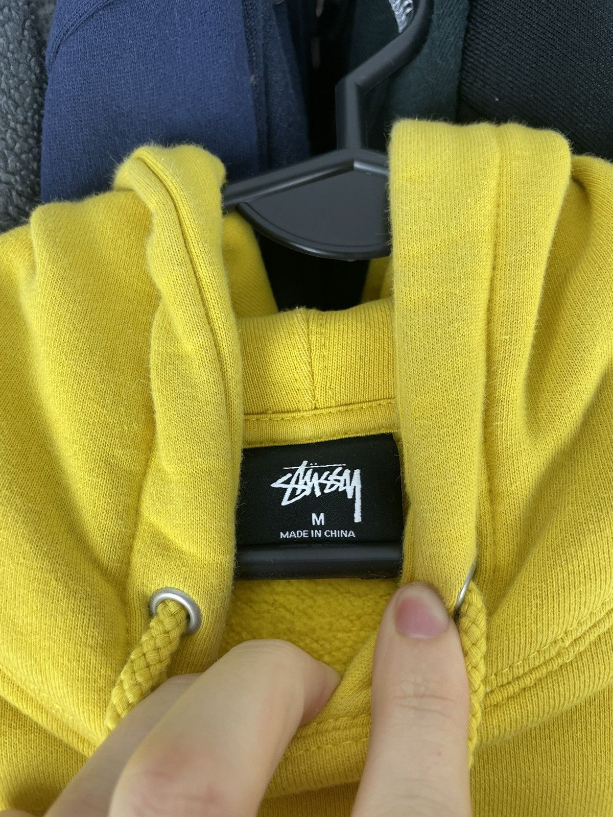 Stussy × Vintage Hoodie Stussy S-Horn vintage Logo yellow skate Size US M / EU 48-50 / 2 - 3 Thumbnail