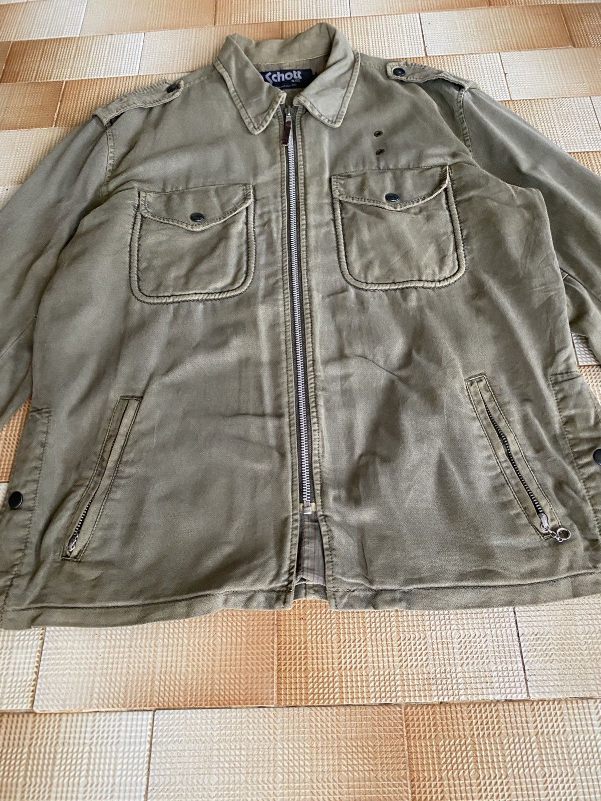 Schott × Vintage Vintage schott zipper jacket Size US L / EU 52-54 / 3 - 15 Thumbnail