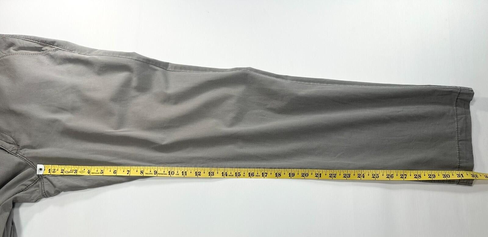 Express Express Finn 100% Cotton Flat Front Chinos Gray Mens 32/32 Size US 32 / EU 48 - 5 Thumbnail