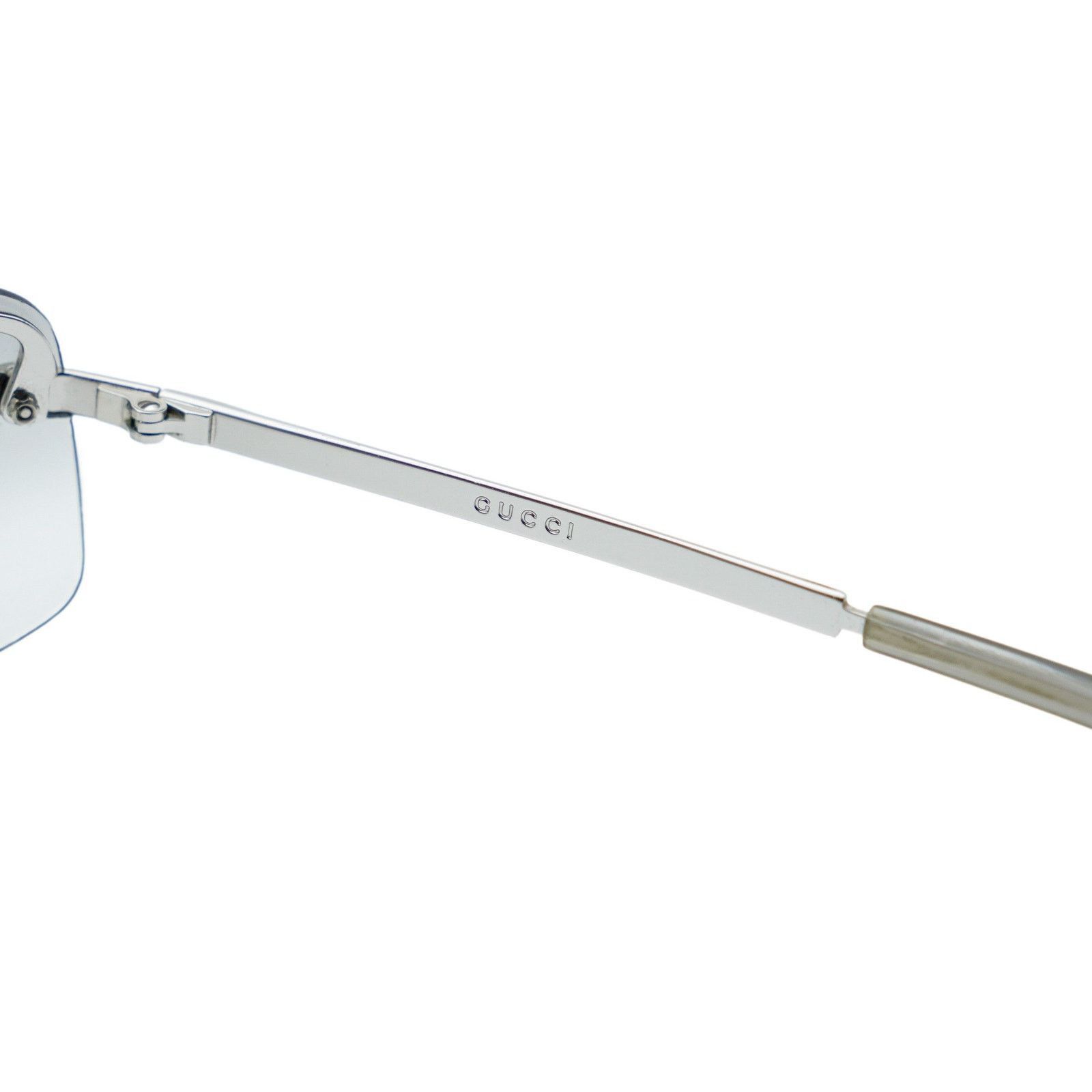 Gucci Gucci GG 1794/S Silver Rimless Rectangular Logo Sunglasses Size ONE SIZE - 7 Thumbnail