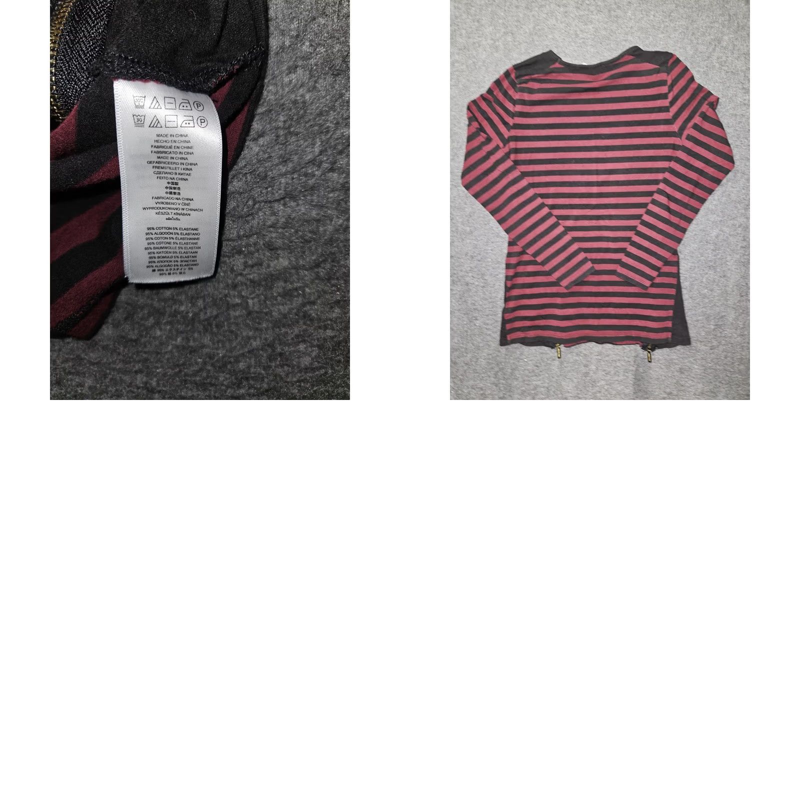 Michael Kors Michael Kors Shirt Womens Small Striped Long Sleeve Zipper Tunic Top Size S / US 4 / IT 40 - 8 Thumbnail