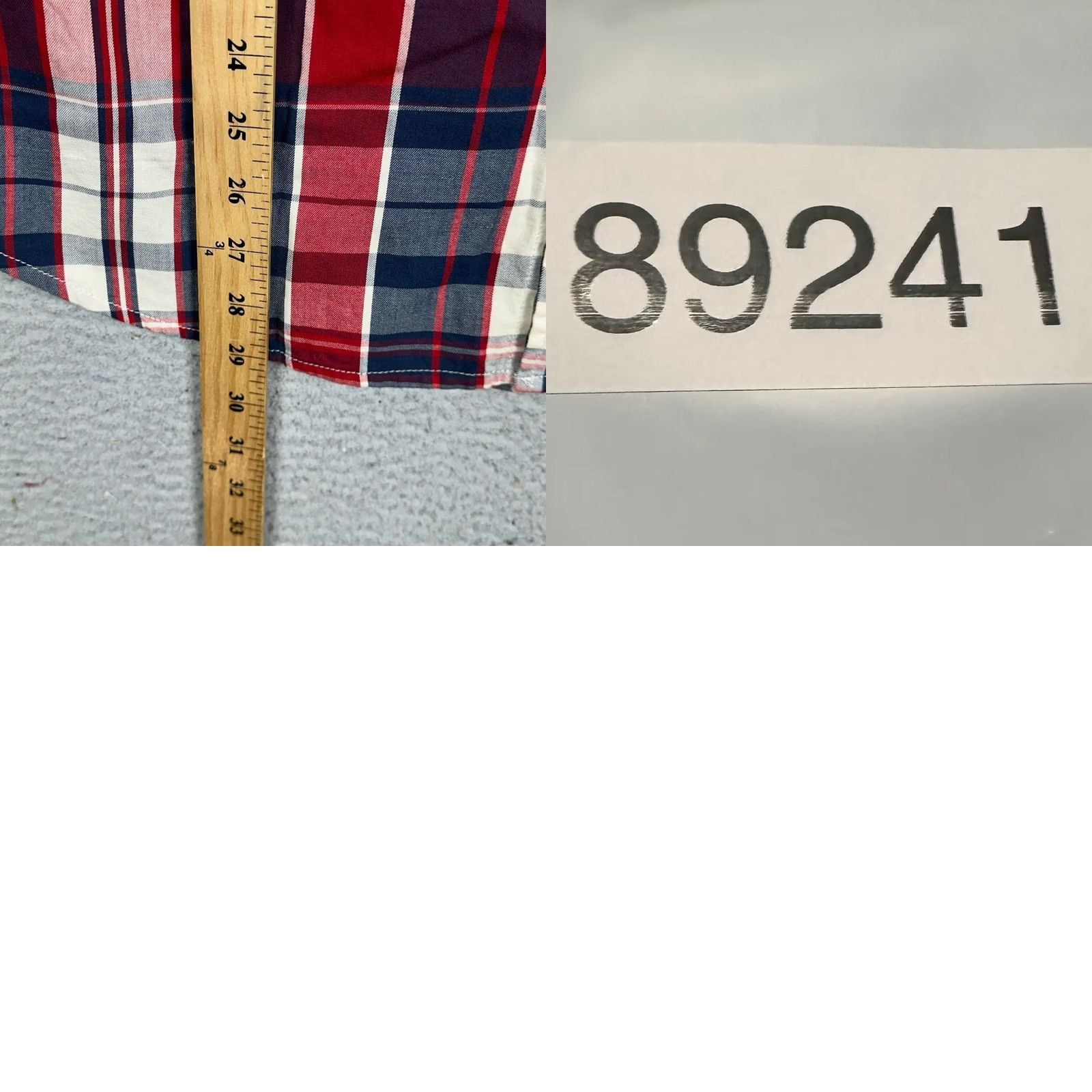 Levi's Levi's Shirt Mens Large Blue Red Plaid Western Pearl Snap Button Up Flap Pockets Size US L / EU 52-54 / 3 - 8 Thumbnail