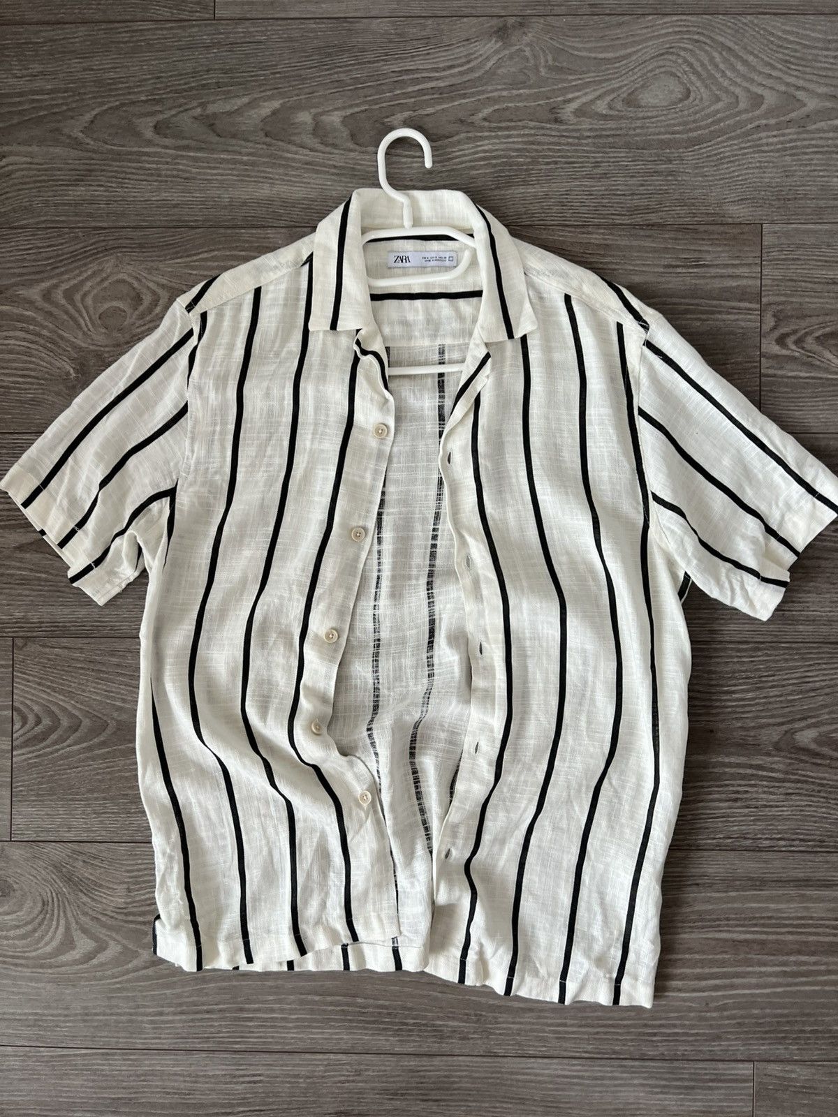 Zara Zara Lite Flanel Linen Summer Style Button ShortSleeve Shirt Size US S / EU 44-46 / 1 - 2 Thumbnail
