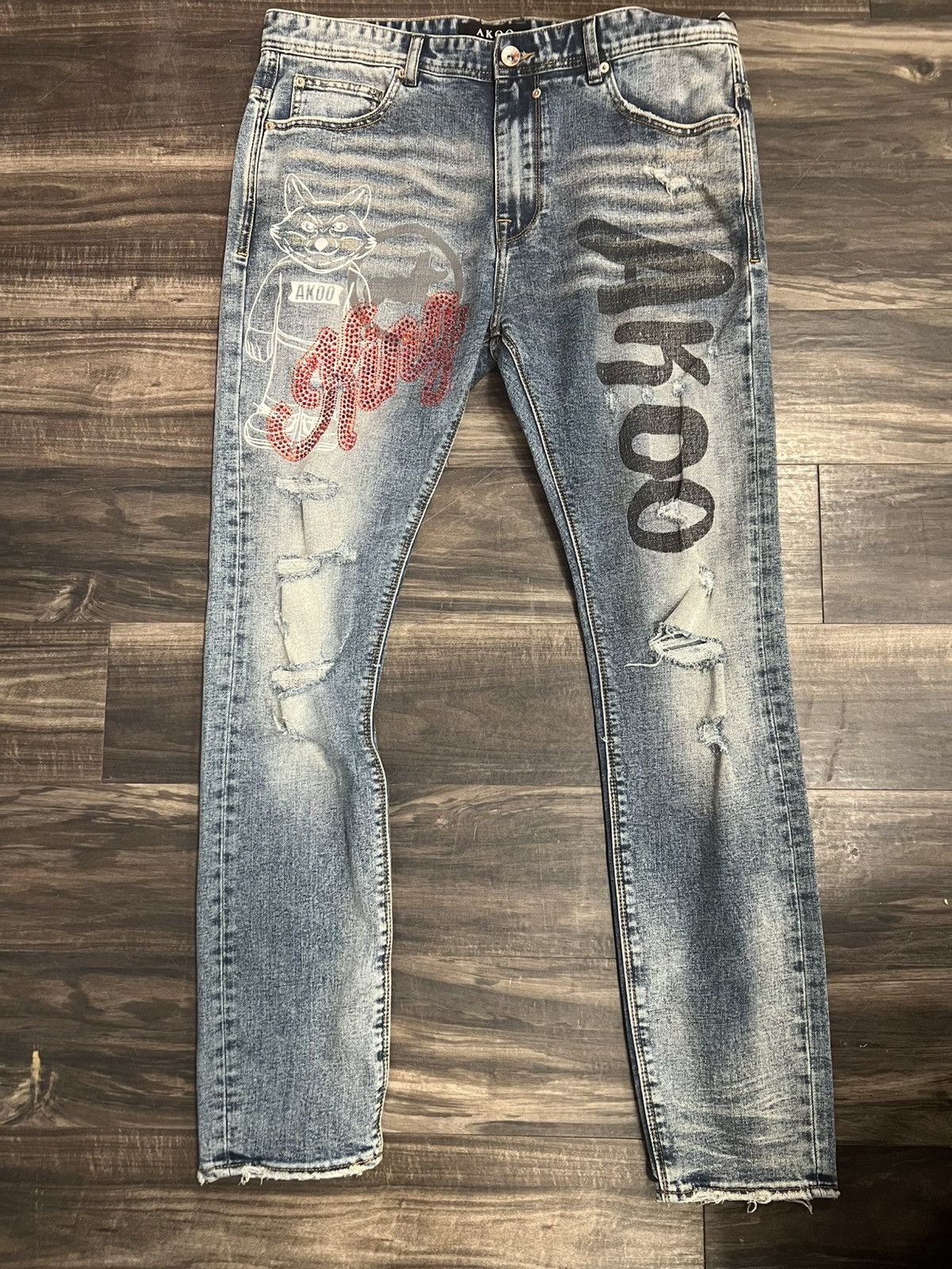 AKOO Men’s Akoo jeans size 32 new with tags Size US 32 / EU 48 - 1 Preview