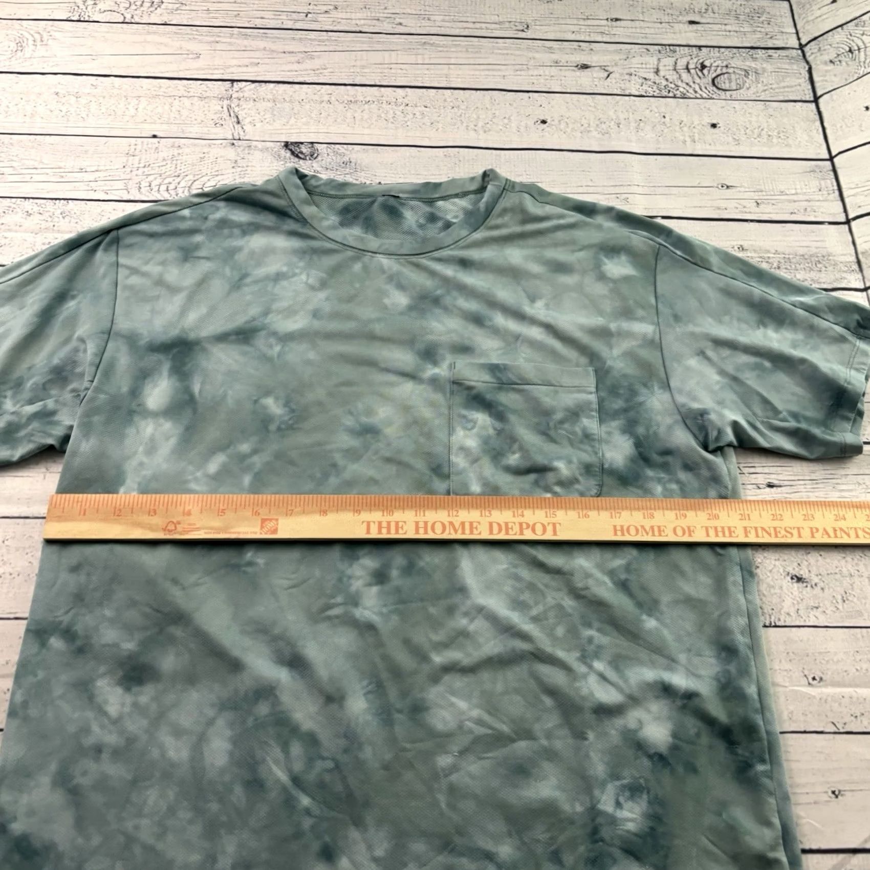 Lululemon Lululemon Short Sleeve T-Shirt Athletic Pocket Shirt Men L Gray Tie Dye Blue Gray Size US L / EU 52-54 / 3 - 5 Thumbnail