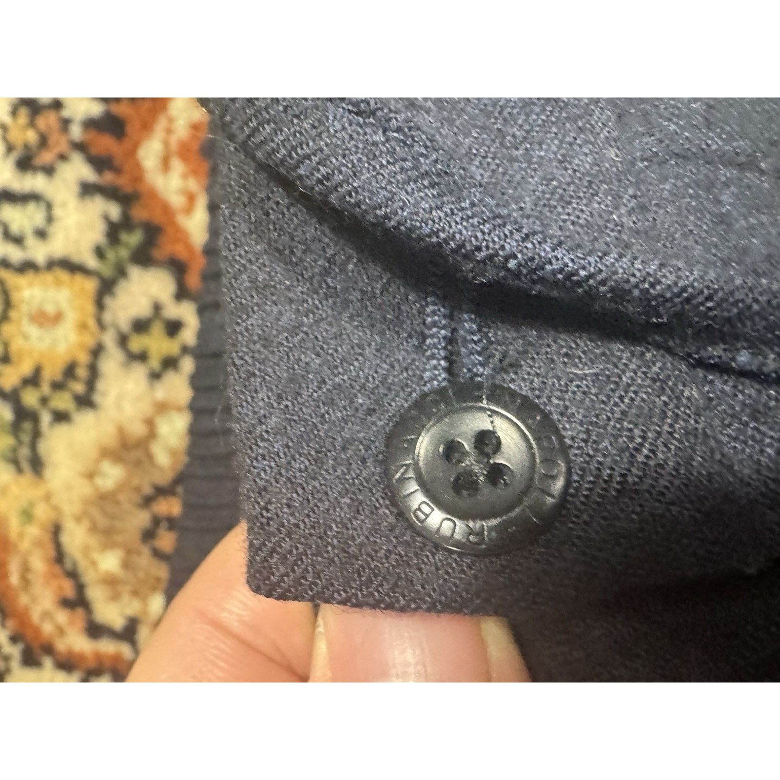 Rubinacci Rubinacci Napoli Navy Blue Stretch Waist Wool Trouser 30x29 Size US 30 / EU 46 - 5 Thumbnail