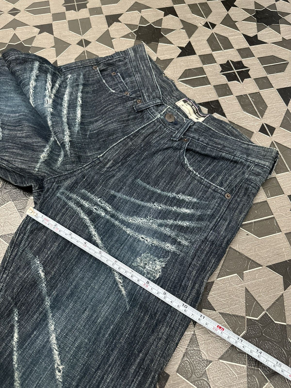 Michel Klein 1990 MK Homme (Michel Klein) Claw Mark Denim Size US 30 / EU 46 - 8 Thumbnail