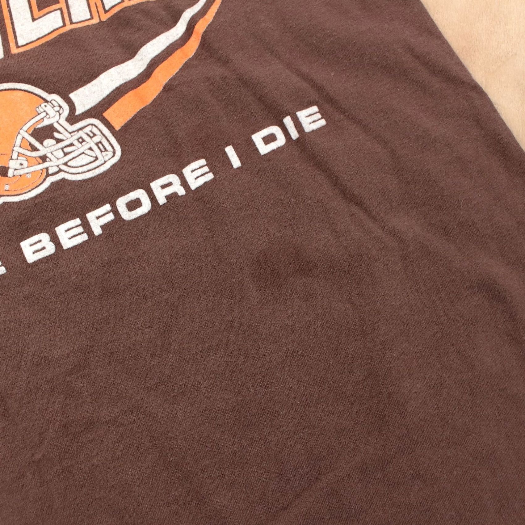 Jerzees VINTAGE Cleveland Browns Shirt Unisex Adult Small Brown Football 90s Browns T-Shirt Size US S / EU 44-46 / 1 - 3 Thumbnail