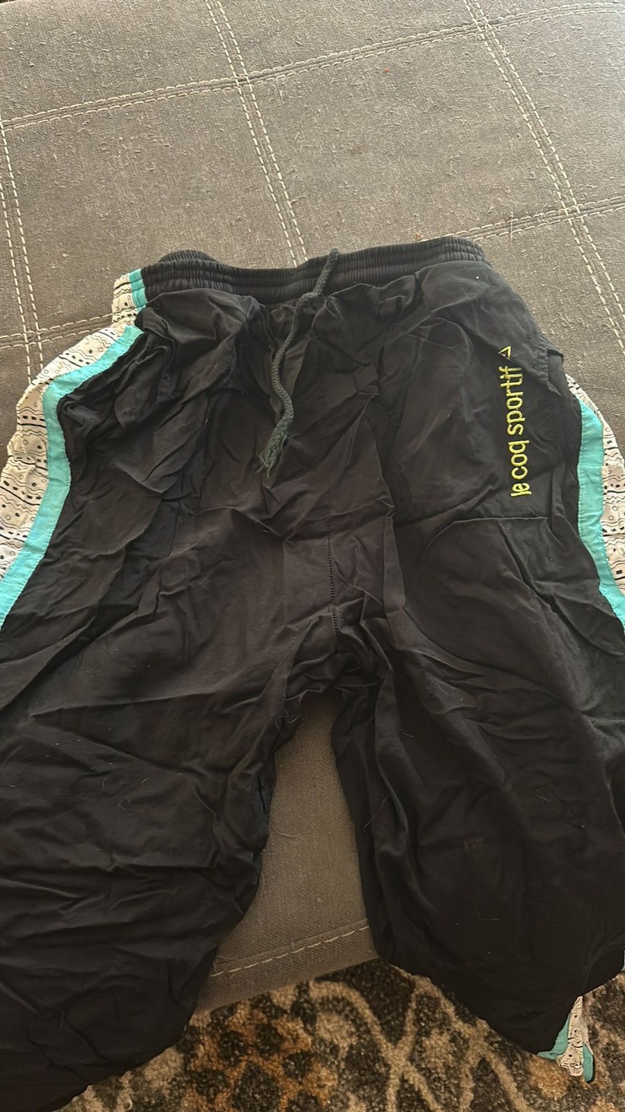 Le Coq Sportif Vintage 80’s LenCoq Sportif Sweat pants with zippered ankle. Size US 38 / EU 54 - 5 Thumbnail