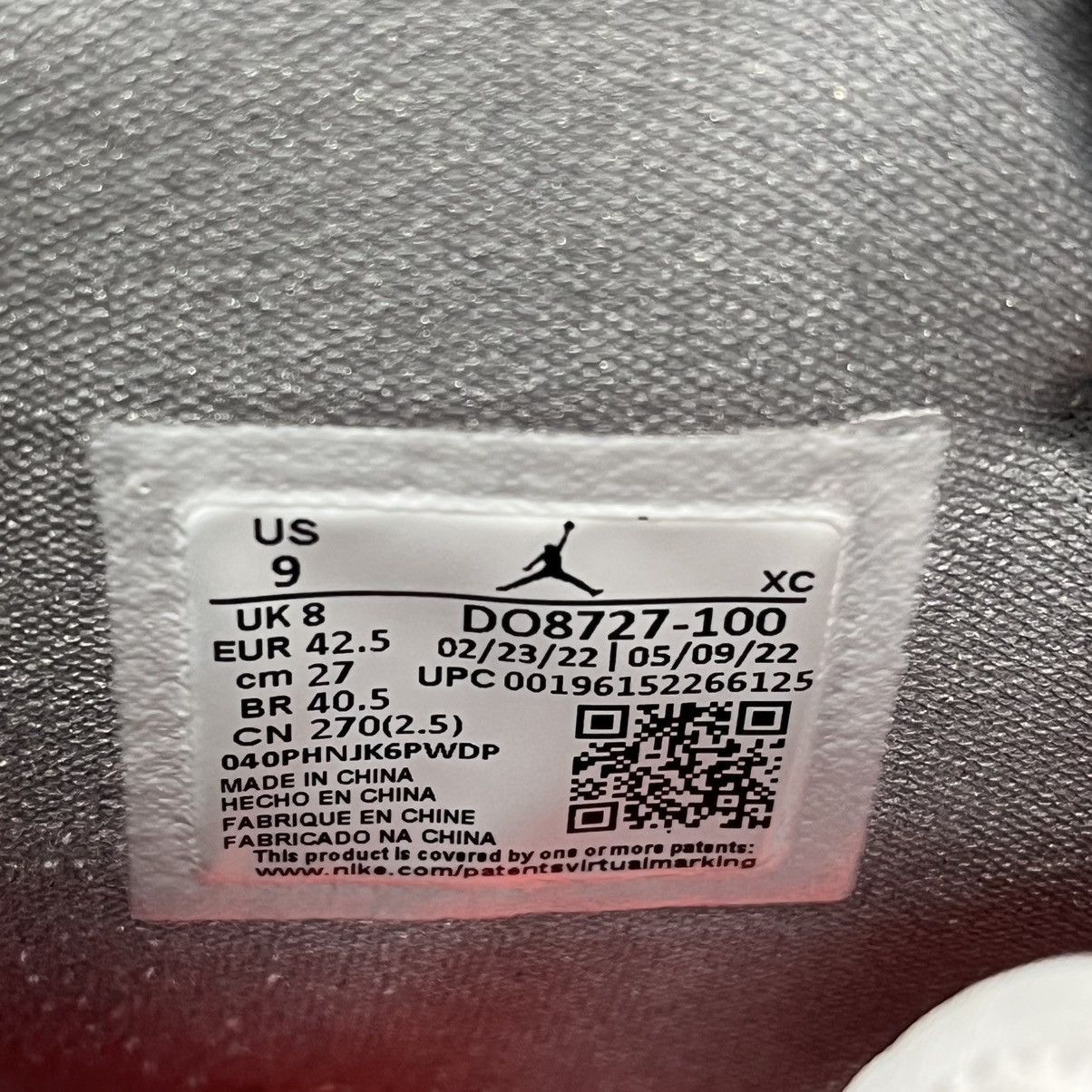 Nike Air Jordan 1 Retro High OG SP Utility White/Black Size US 9 / EU 42 - 13 Thumbnail