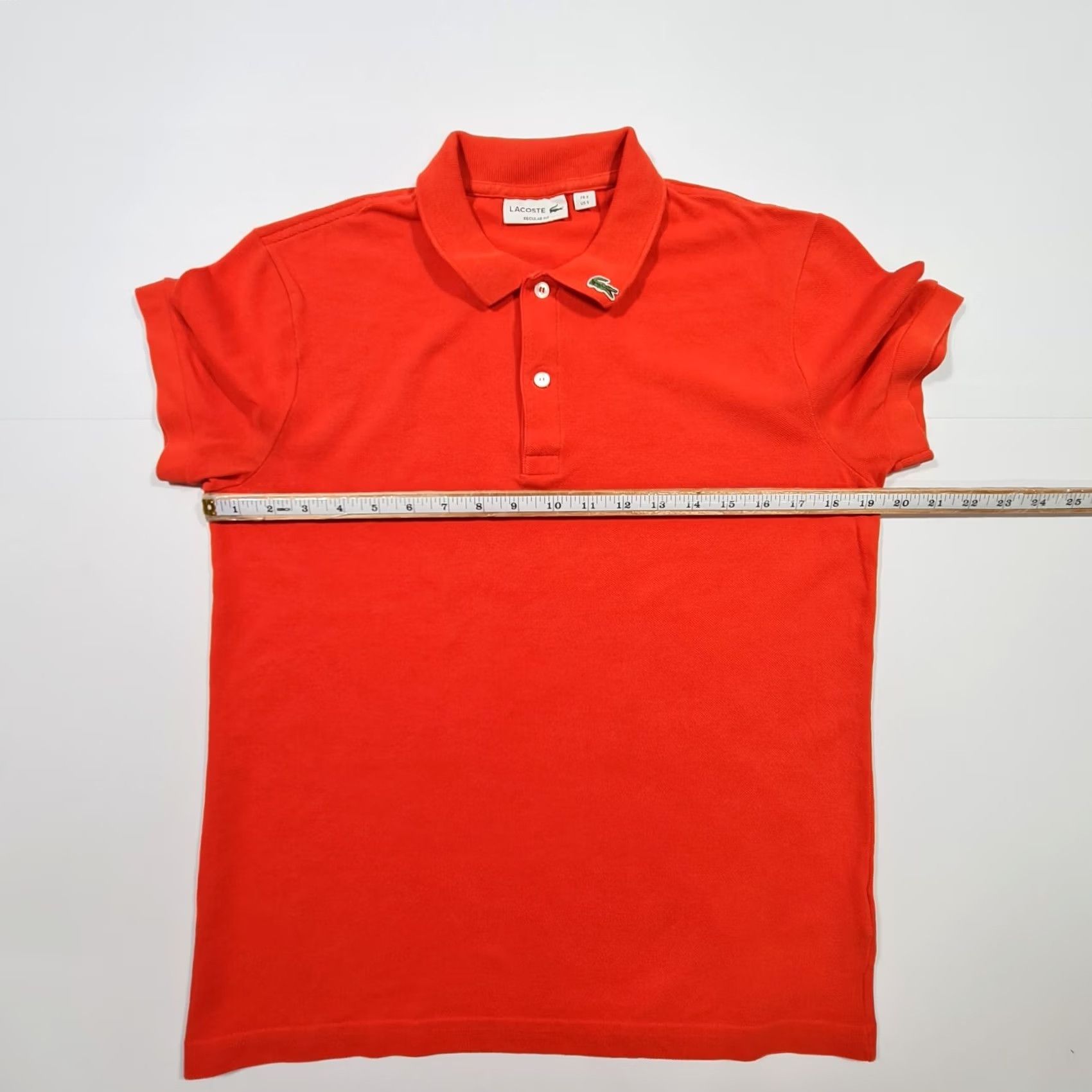 Lacoste Lacoste Polo Shirt Mens Orange Small Short Sleeve Cotton Regular Fit Pique Button Collared Logo Golf Walking Size US S / EU 44-46 / 1 - 5 Thumbnail